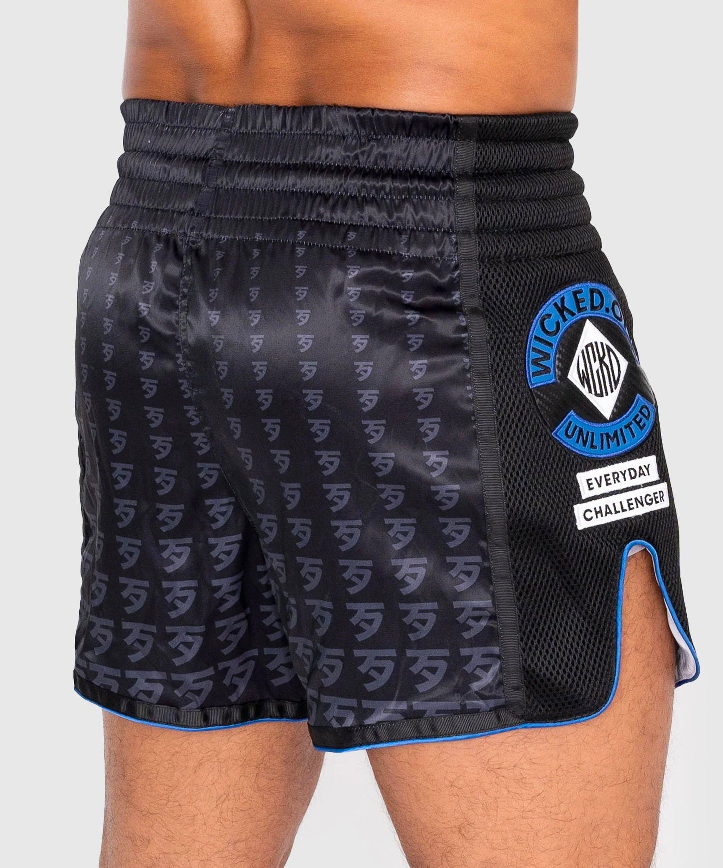 Wicked One Infinit Pantaloncini da Muay Thai - Nero/Blu