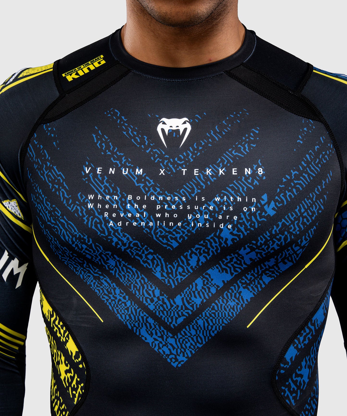 Rashguard à Manches Longues King Venum x TEKKEN 8 - Noir/Jaune