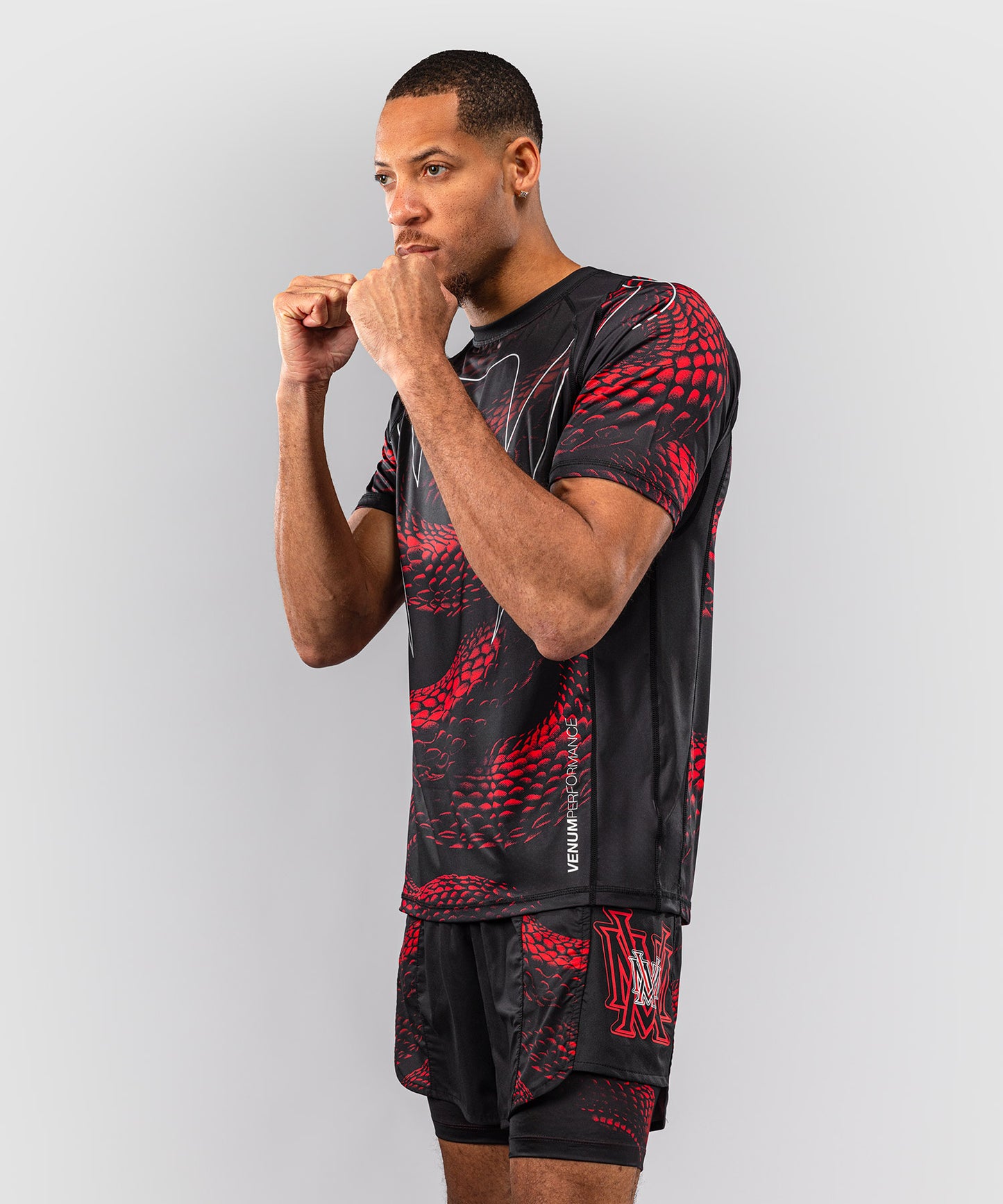 Venum Matupa Dry-Tech-T-Shirt - Schwarz/Rot/Silber