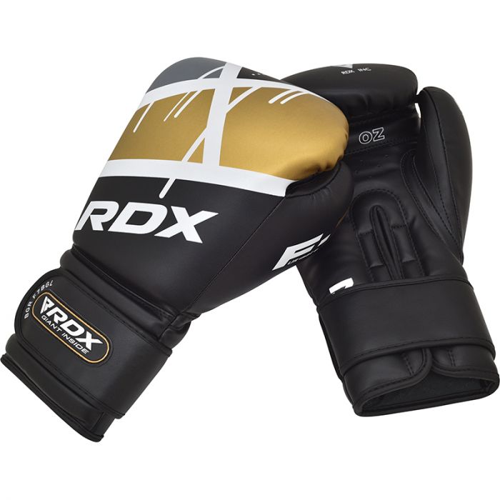 RDX F7 Ego Guantoni da Boxe - Nero/Oro