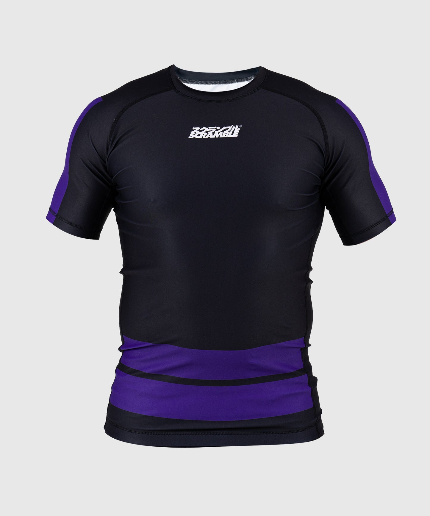 Scramble Ranked Rashguard a Maniche Corte - Viola