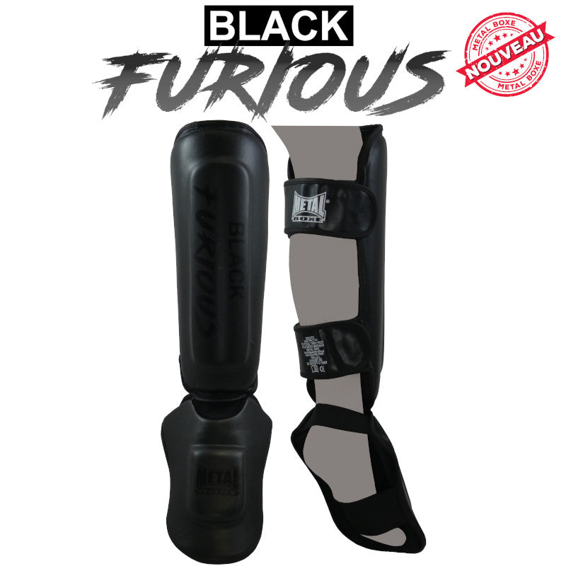 Metal Boxe Furious Parastinchi e Piedi - Nero