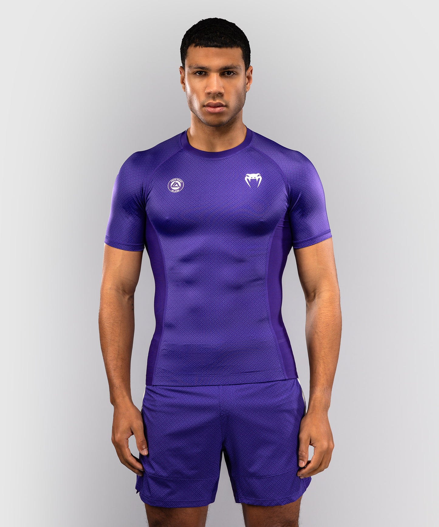 Venum x Roger Gracie Academy Rashguard a Maniche Corte - Viola