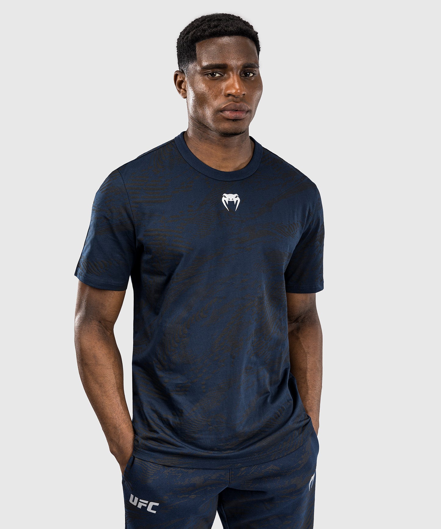 UFC Fusion by Venum Fight Week Camiseta de Manga Corta para Hombre - Azul oceánico
