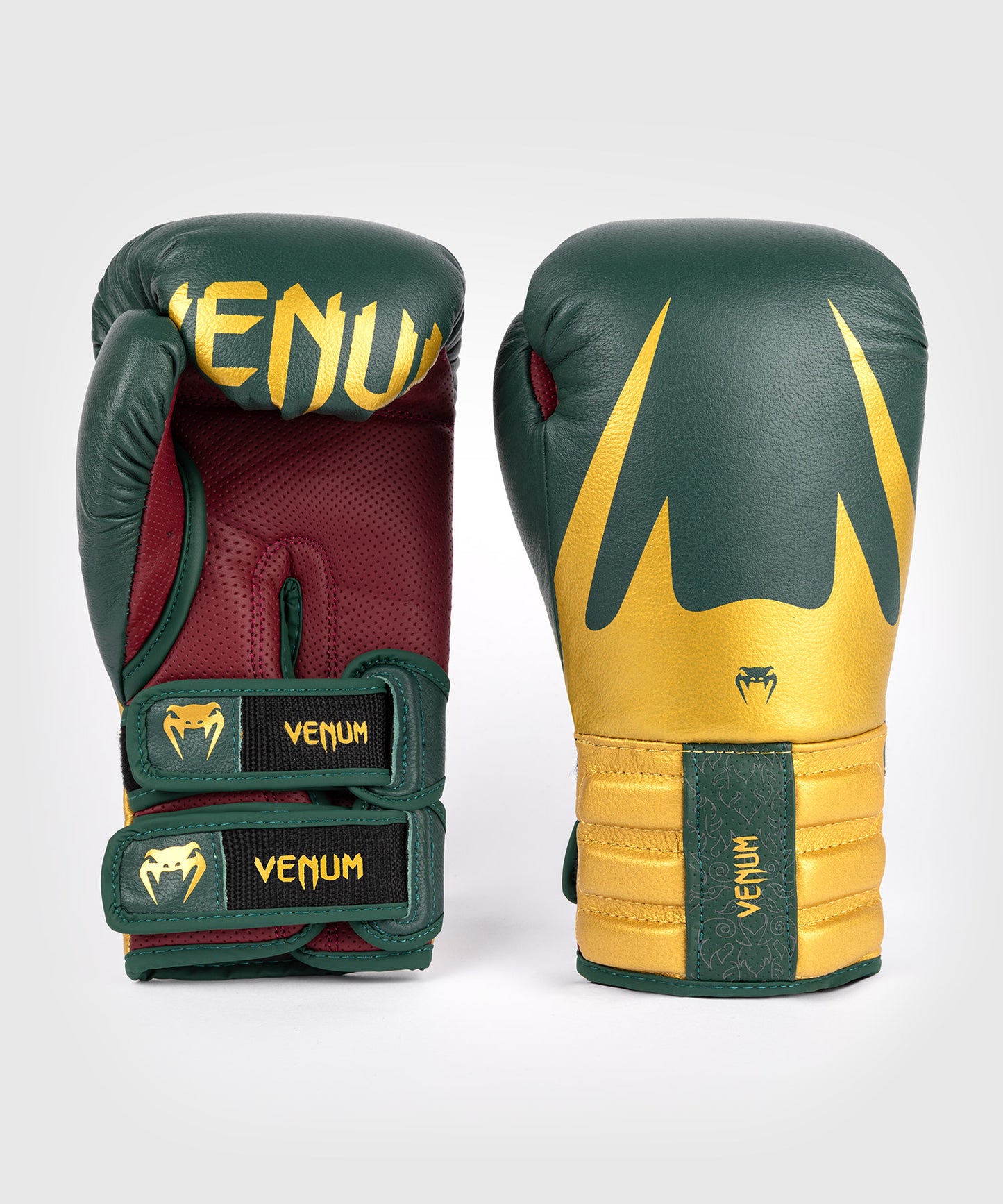Venum Reverso Boxhandschuhe - Smaragdgrün/Gold