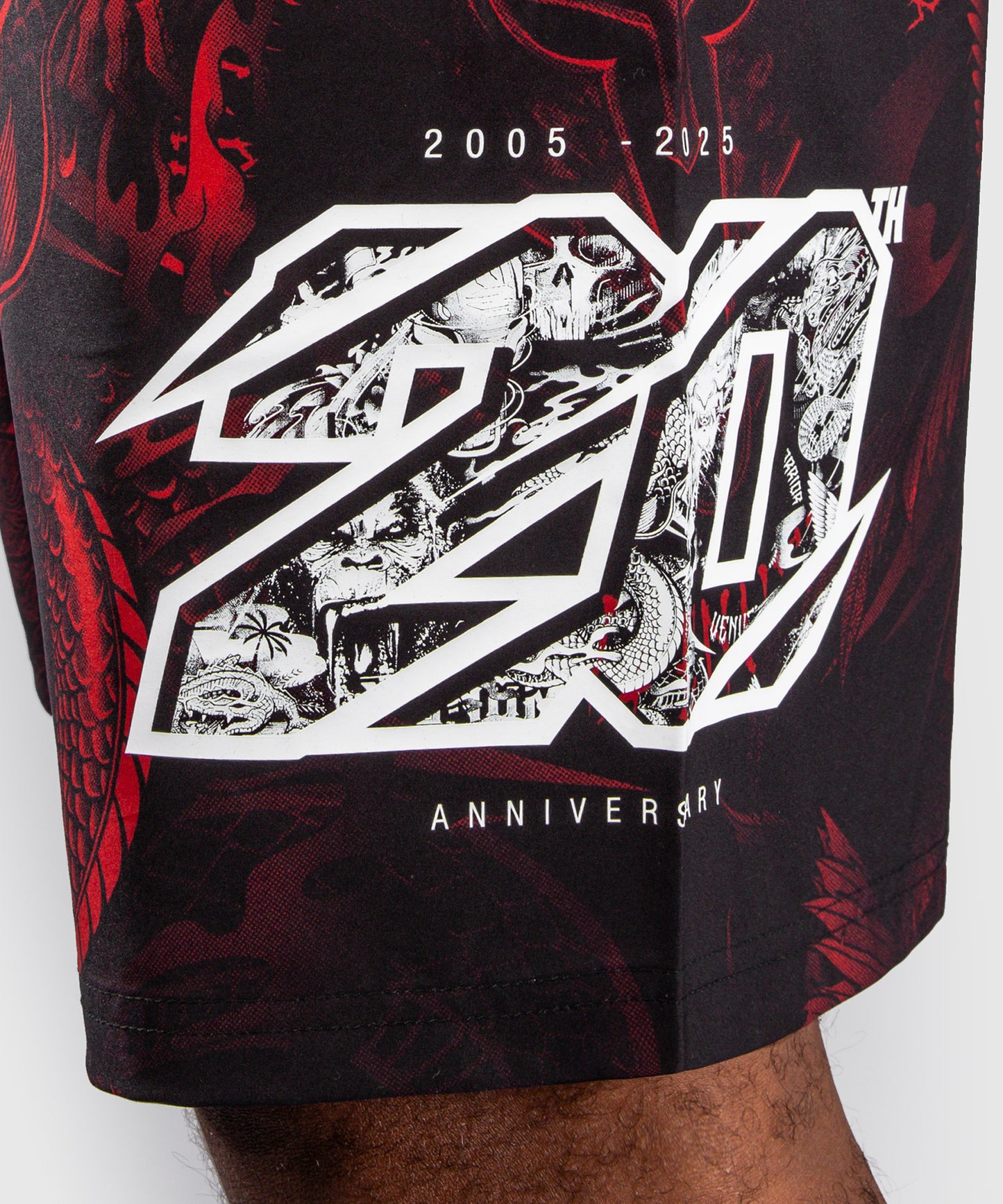 Venum 20th Anniversary Pantaloncini da Allenamento - Nero/Rosso