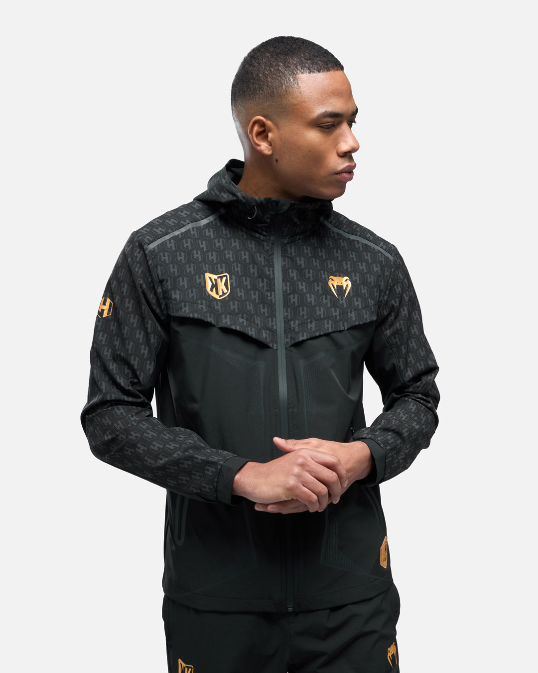 FK x Venum Hexagone MMA Chándal Chándal completo (chaqueta + pantalón) - Negro/Oro