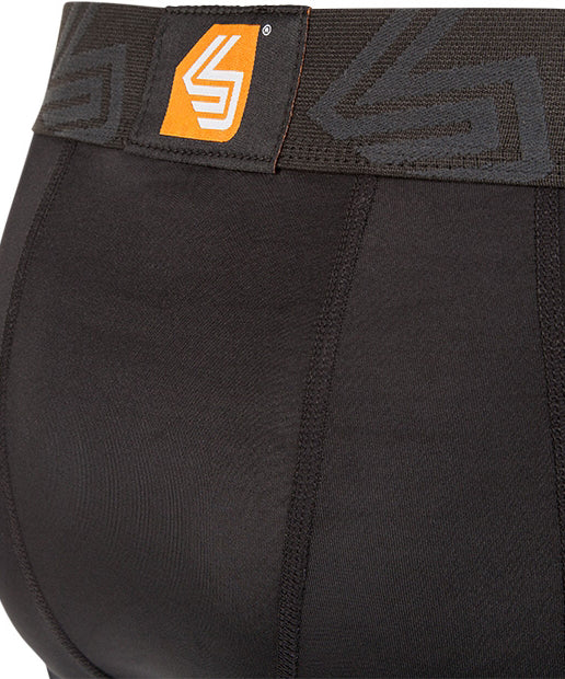 Shock Doctor Bioflex Pantalones Cortos de Compresión con Coquilla - Negro