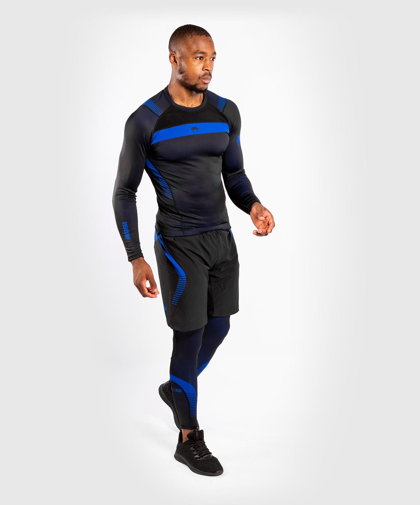 Venum NoGi 3.0 Rashguard - Long Sleeves - Black/Blue