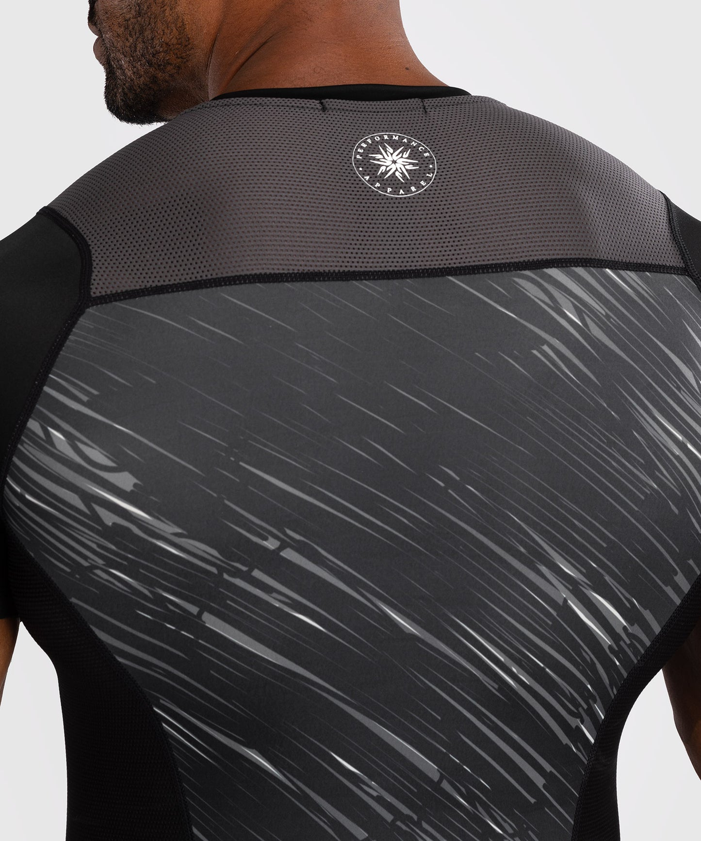 Venum Rapid Kurzarm Rashguard - Schwarz/Sturmgrau