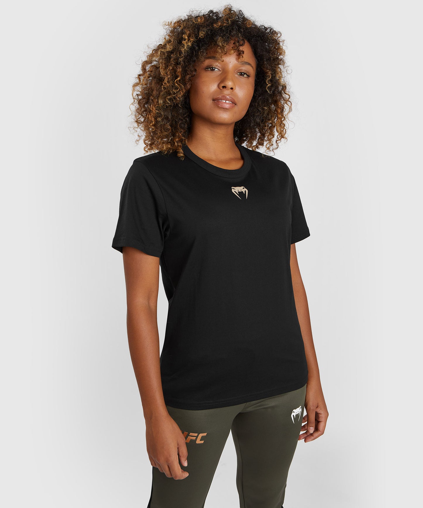UFC Adrenaline by Venum Fight Week Camiseta de algodón de manga corta para Mujer - Negro