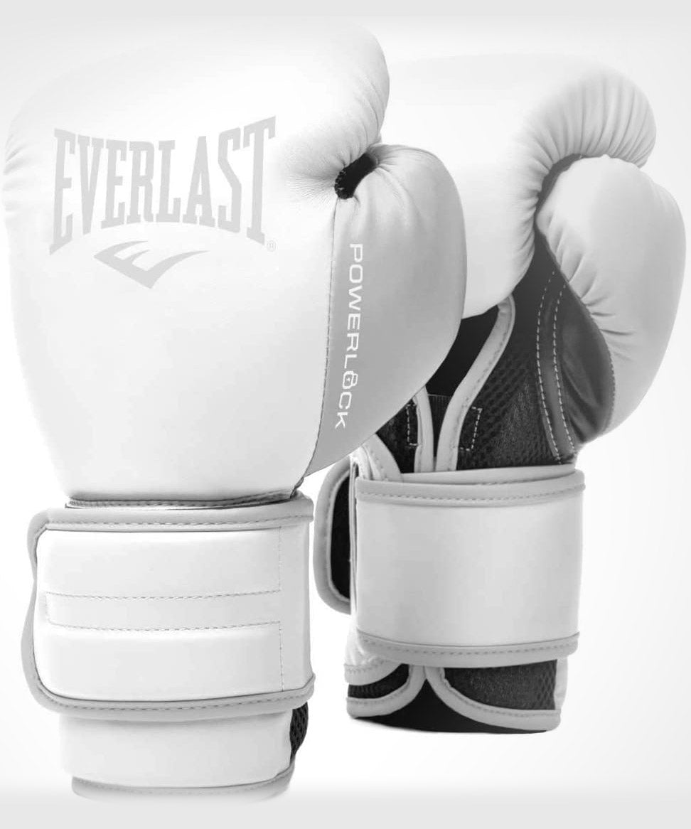 Everlast Powerlock 2 Guantes de Boxeo - Blanco