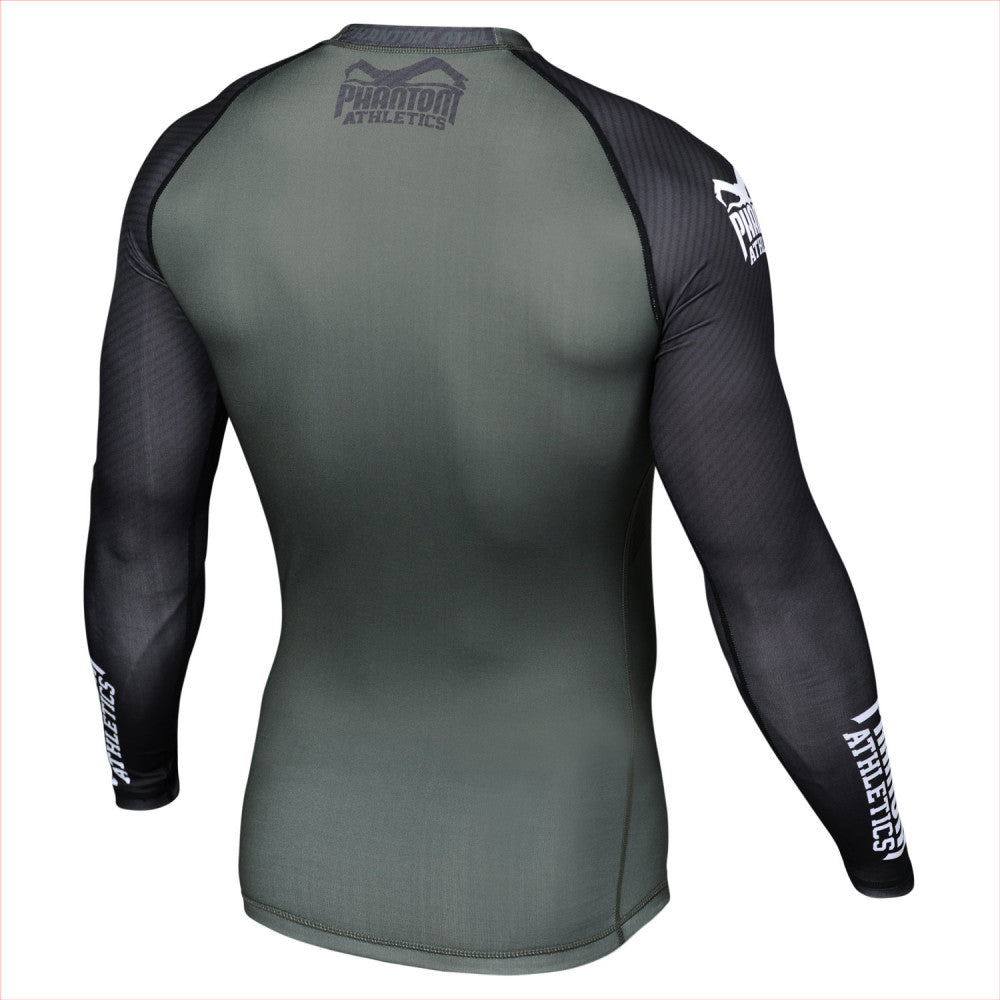 Phantom Athletics Supporter Rashguard de Manga Larga - Verde/Negro
