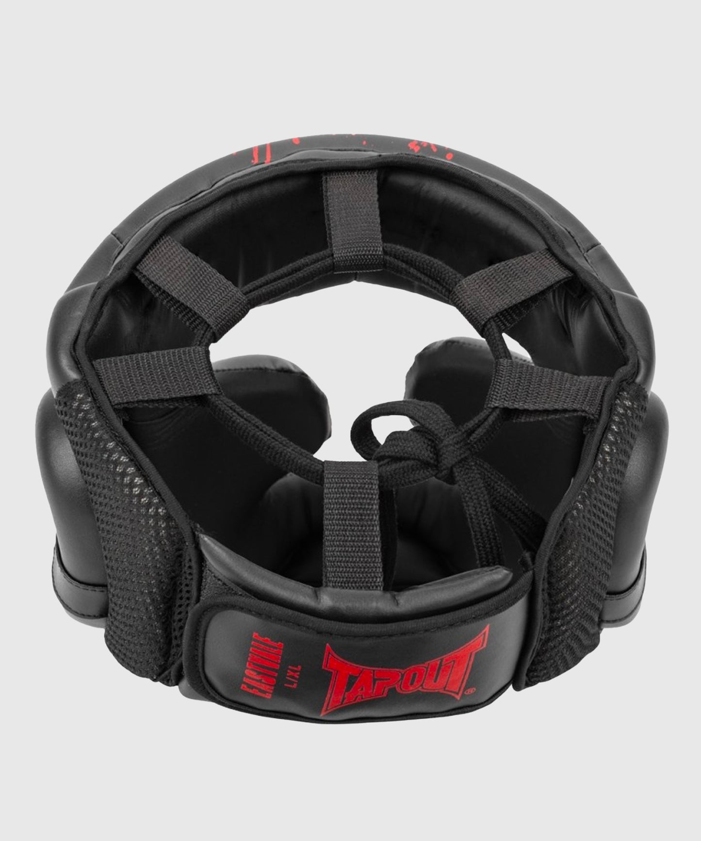 Casque de Boxe Tapout - Noir/Rouge