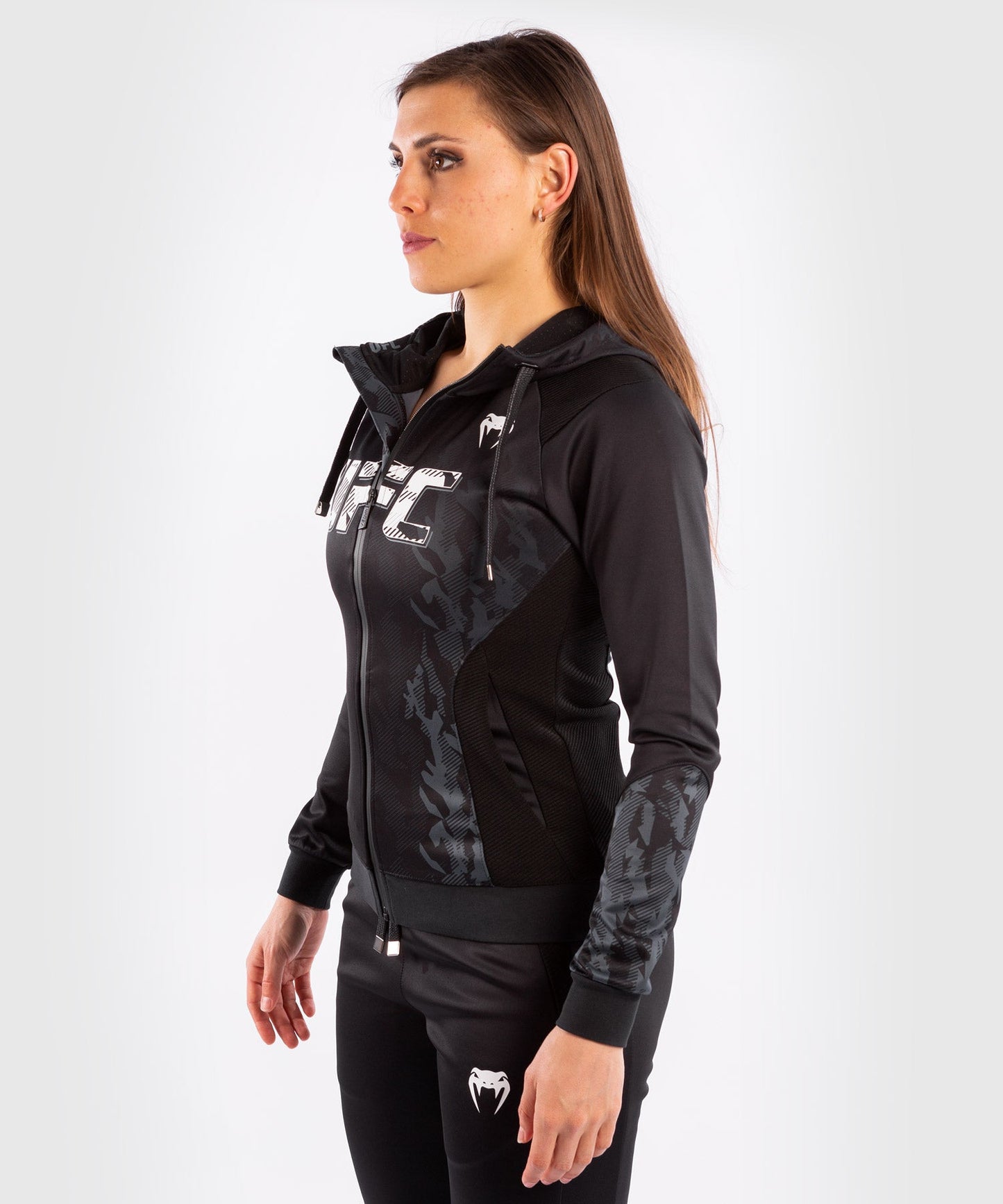 Venum Authentic Fight Week Women's UFC Zipper Sweatshirt - Schwarz
