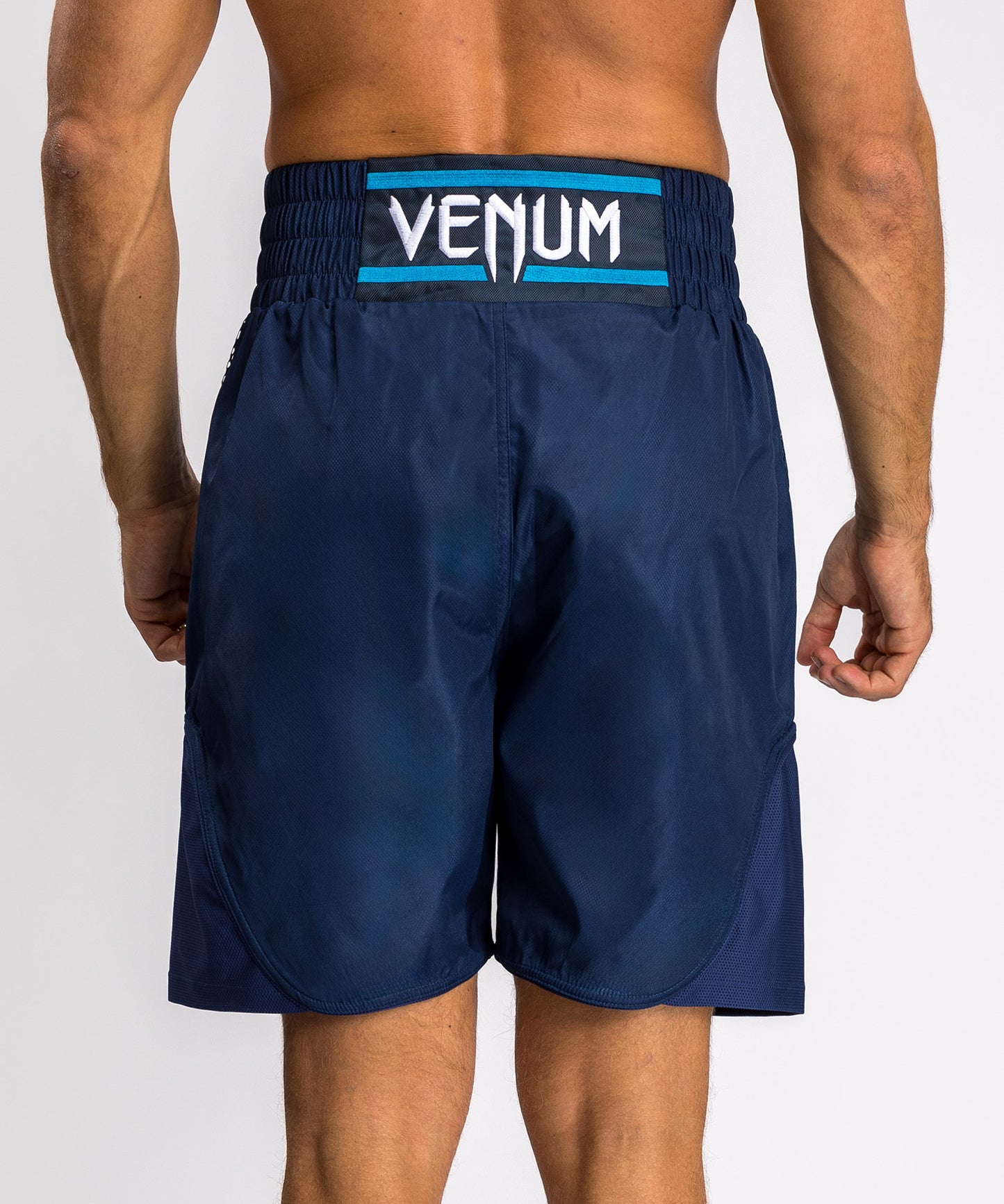 Short de Boxe Venum x Top Rank Original pour Hommes - Bleu Marine