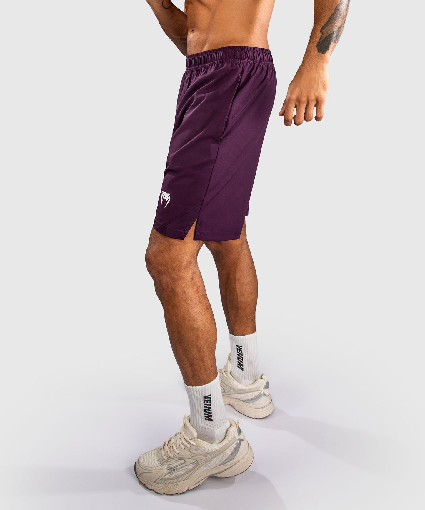 Venum Contender Shorts de entrenamiento - Morado oscuro/Blanco