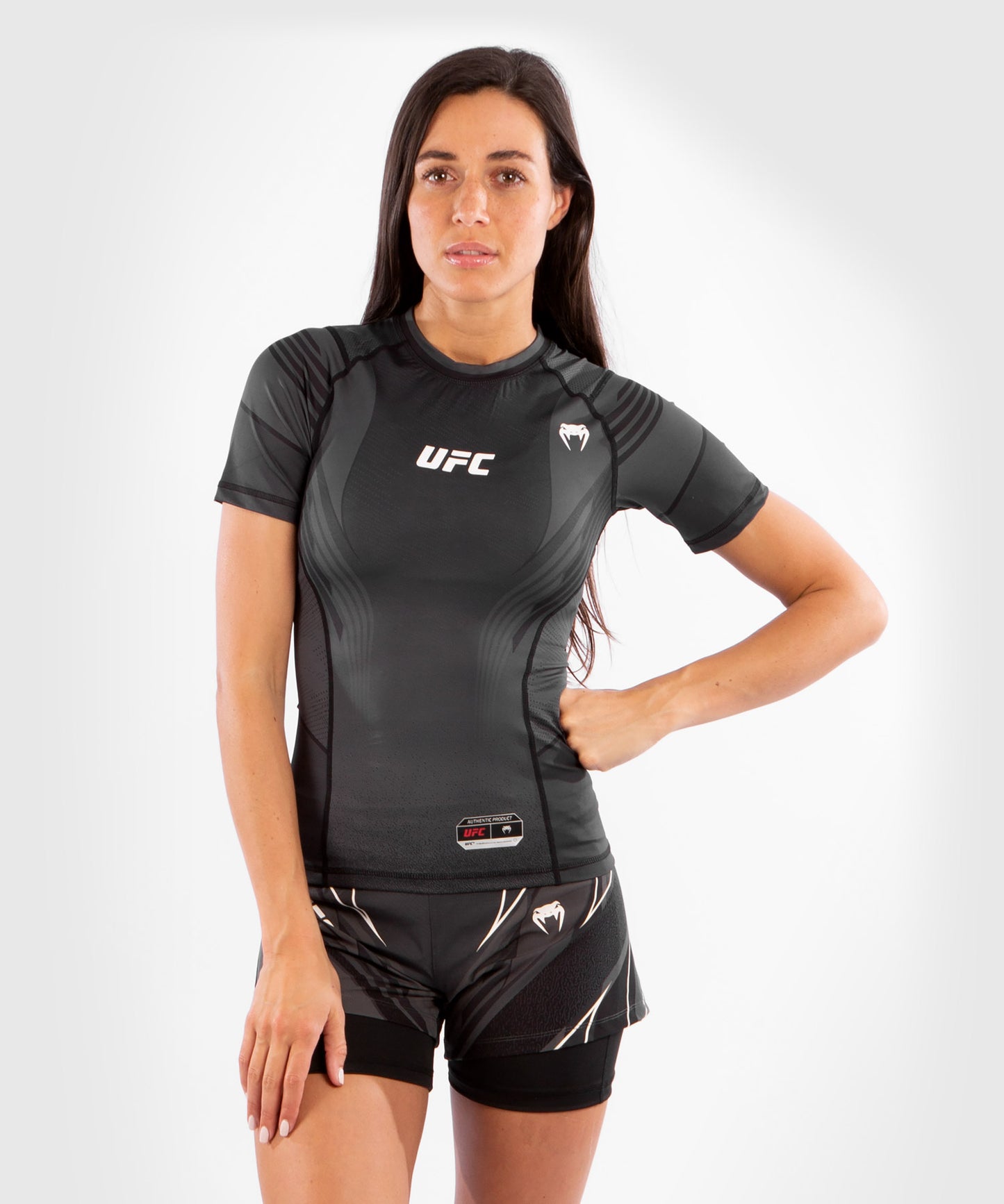 UFC Venum Authentic Fight Night Frauen Rashguard - Schwarz