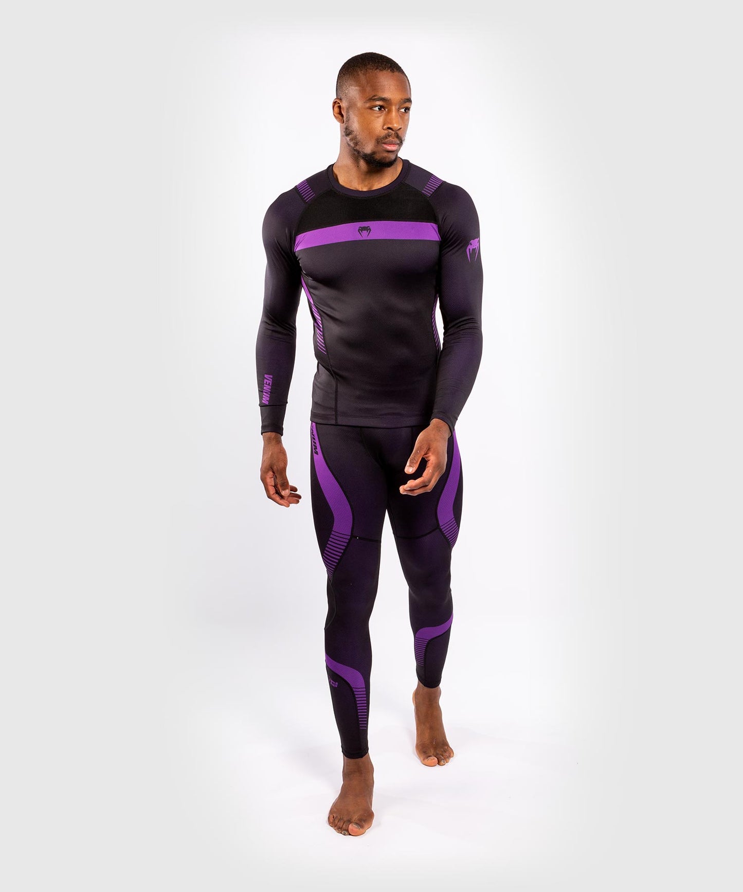 T-shirt de Compression Venum NoGi 3.0 - Manches Longues - Noir/Violet