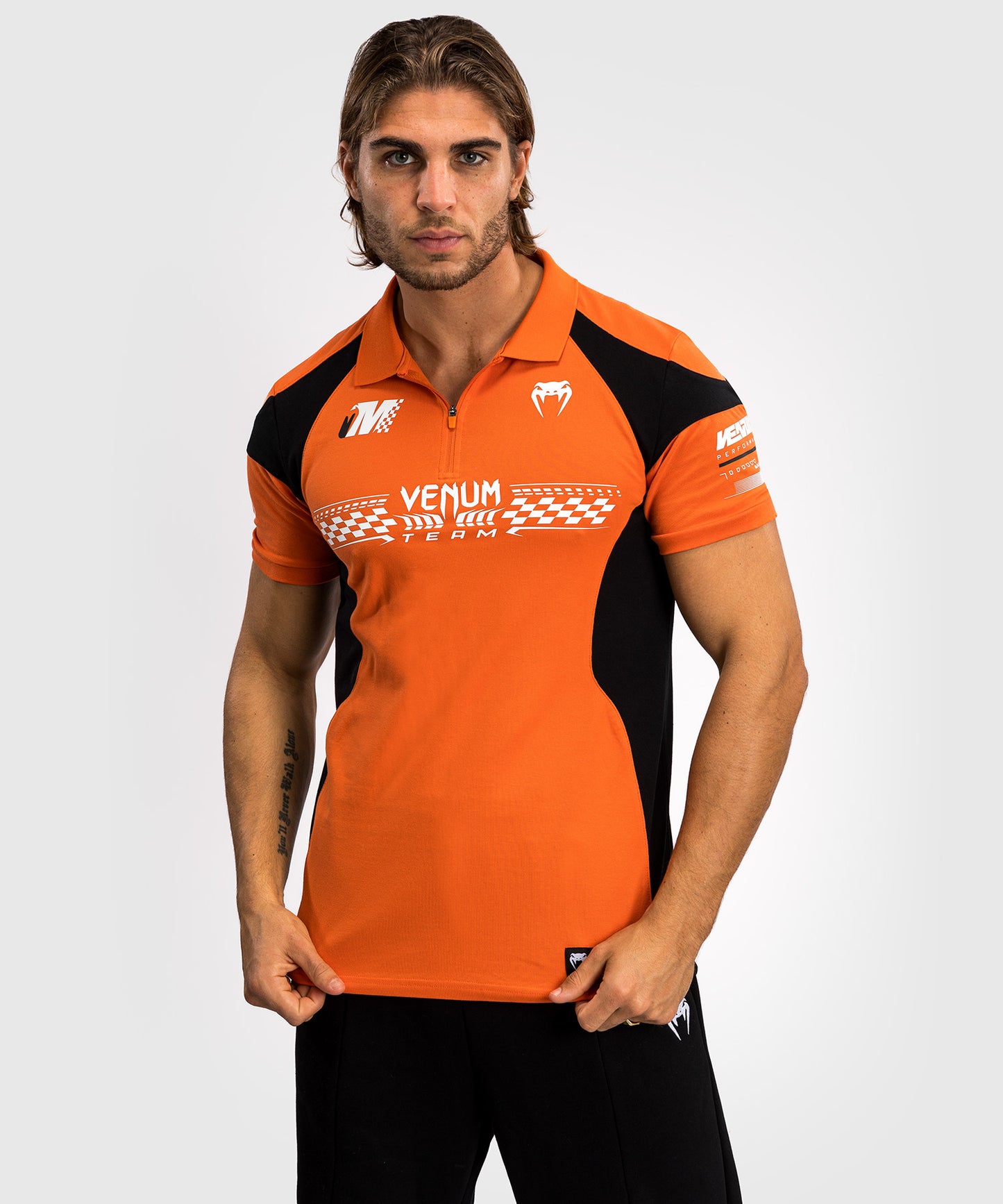 Polo en Coton Venum Motorsport - Mandarine