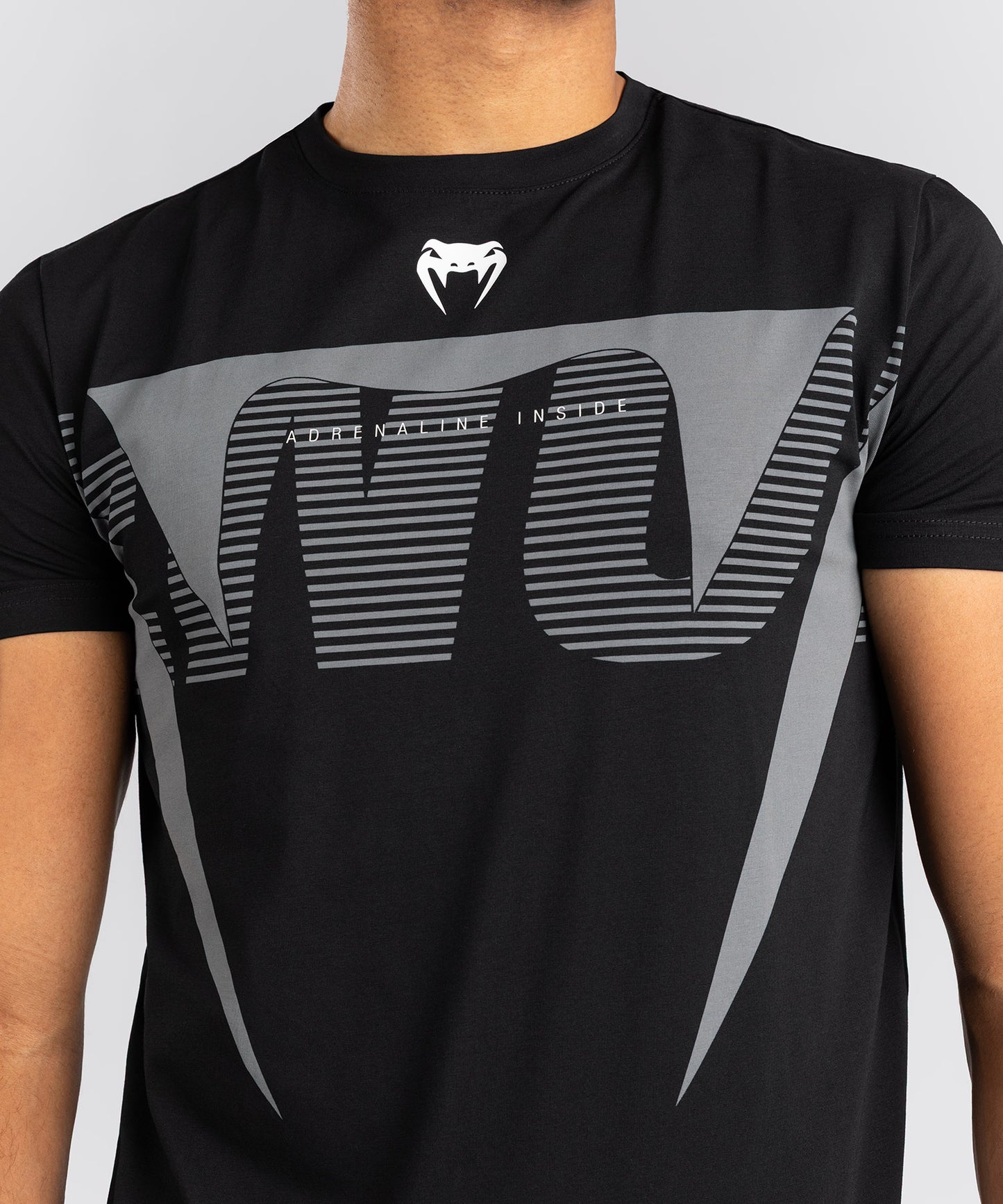 T-shirt Venum Adrenaline – Noir/Gris Argenté