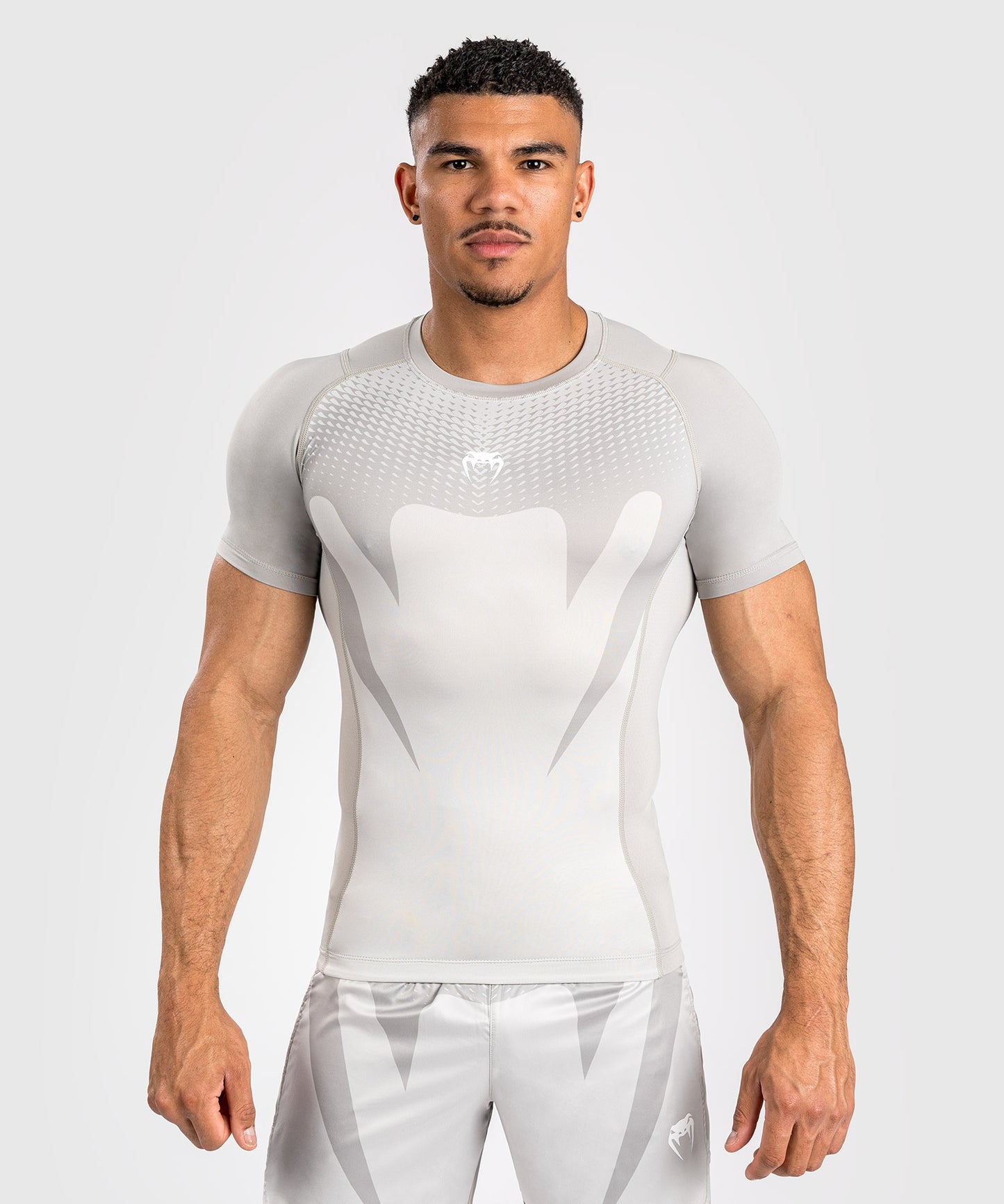 Venum Attack Herren Kurzarm Rashguard - Sand