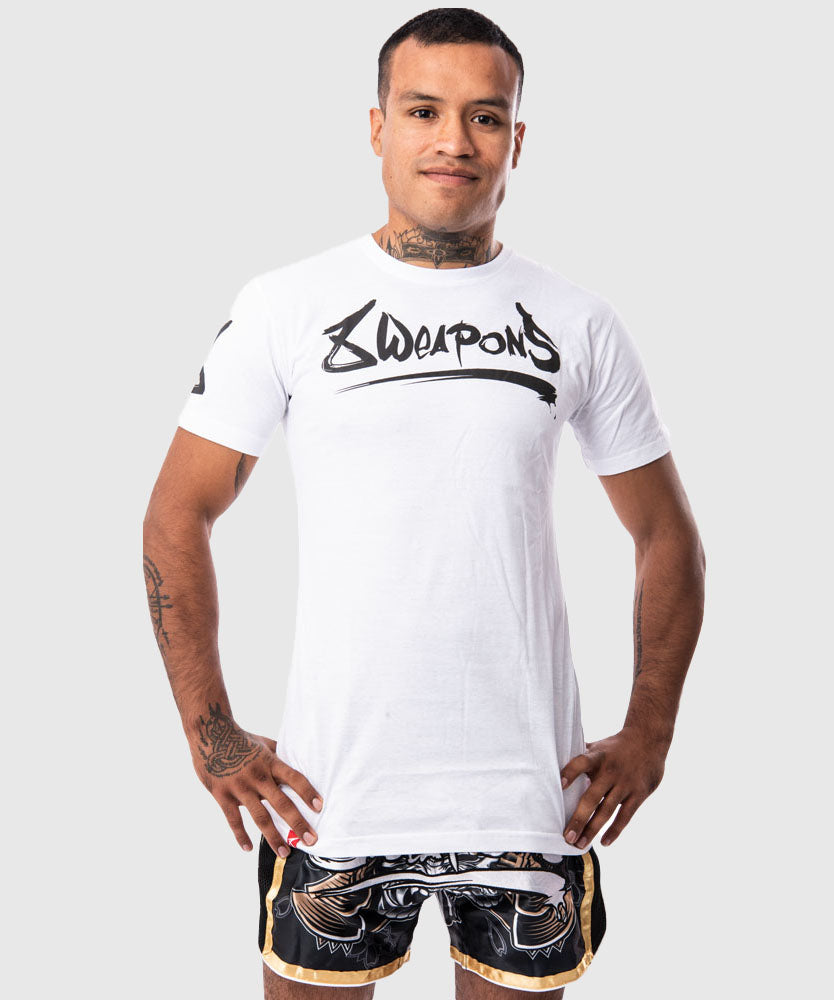 8 Weapons Unlimited T-shirt - Bianco