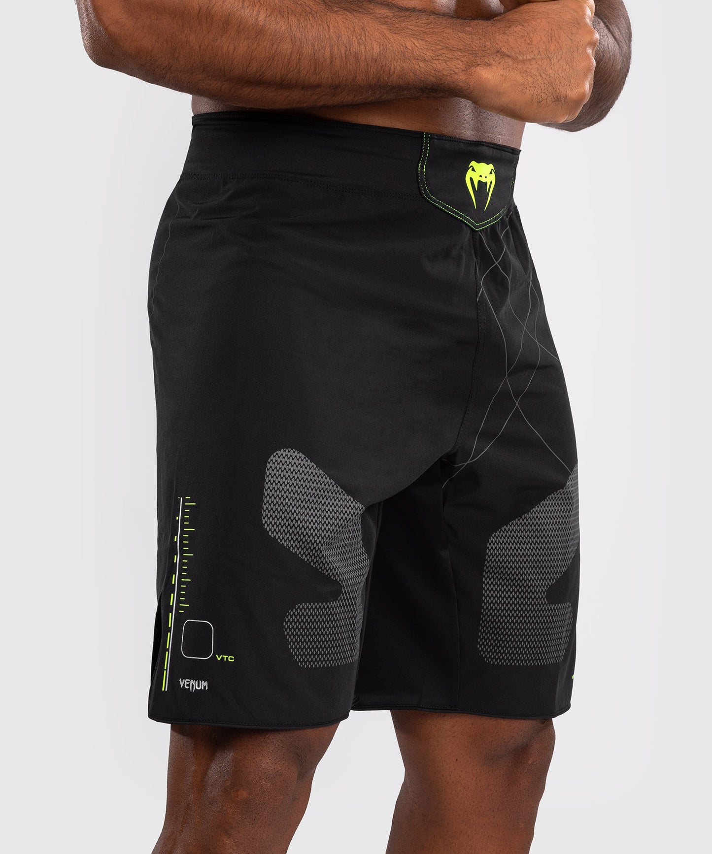 Short de combat Venum Training Camp 4.0 - Noir/Vert Fluo
