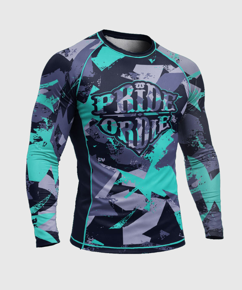 Pride Or Die Reckless 2.0 Rashguard de Manga Larga - Negro
