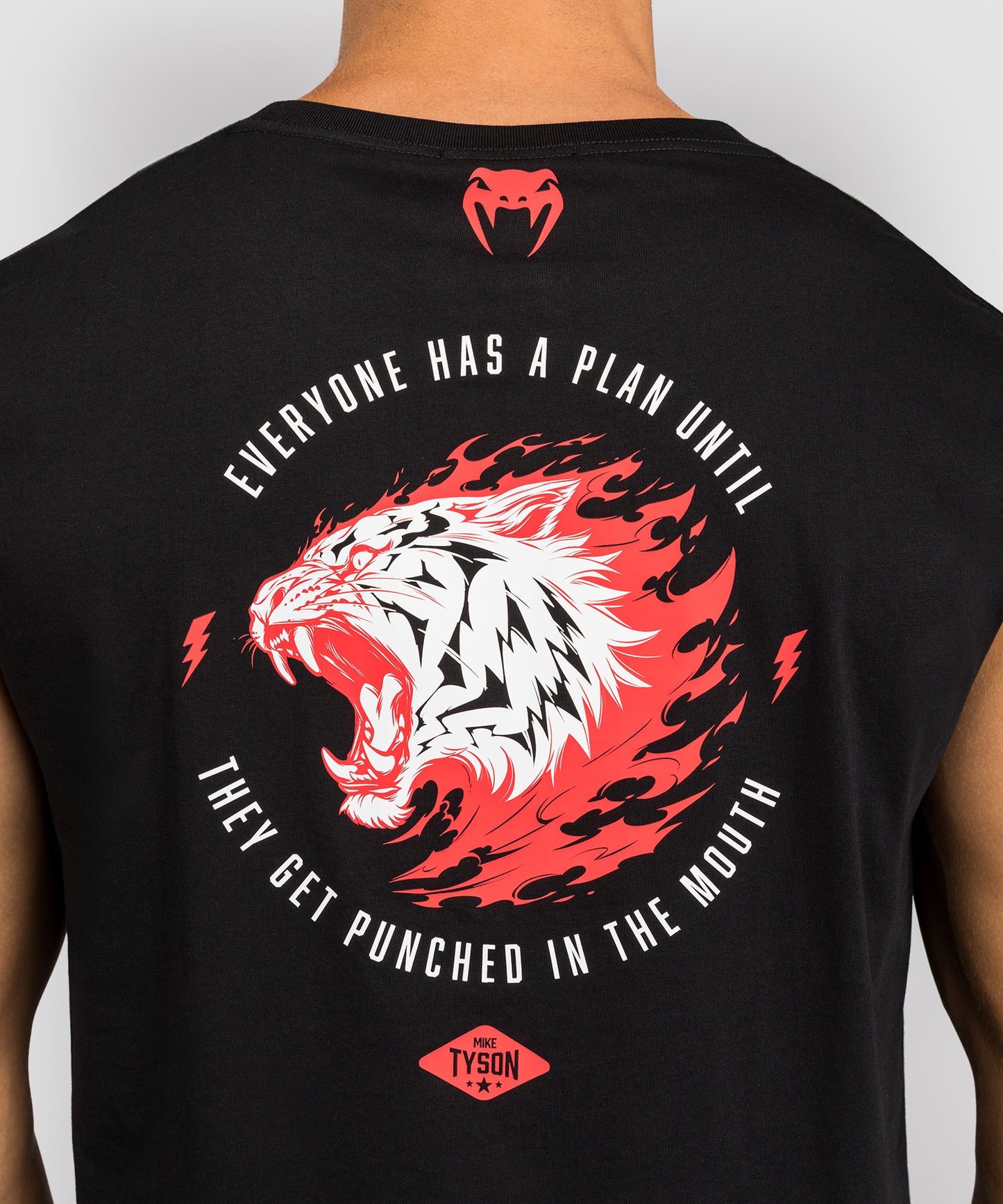 Venum x Mike Tyson Tiger Sleeveless T-Shirt - Deep Black
