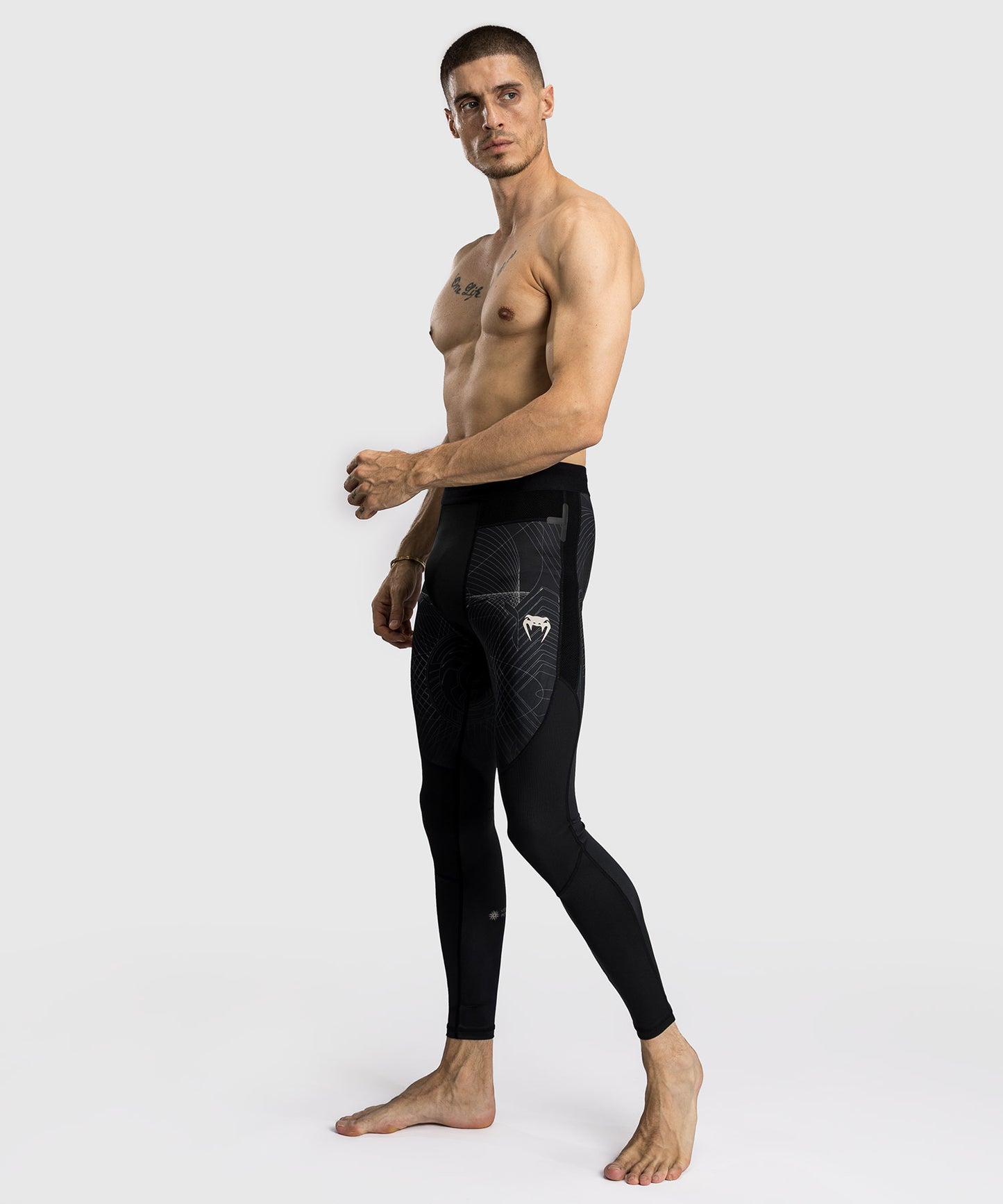 Pantalon de Compression Venum G-Fit Air pour Hommes - Noir Intense/Sable Désert