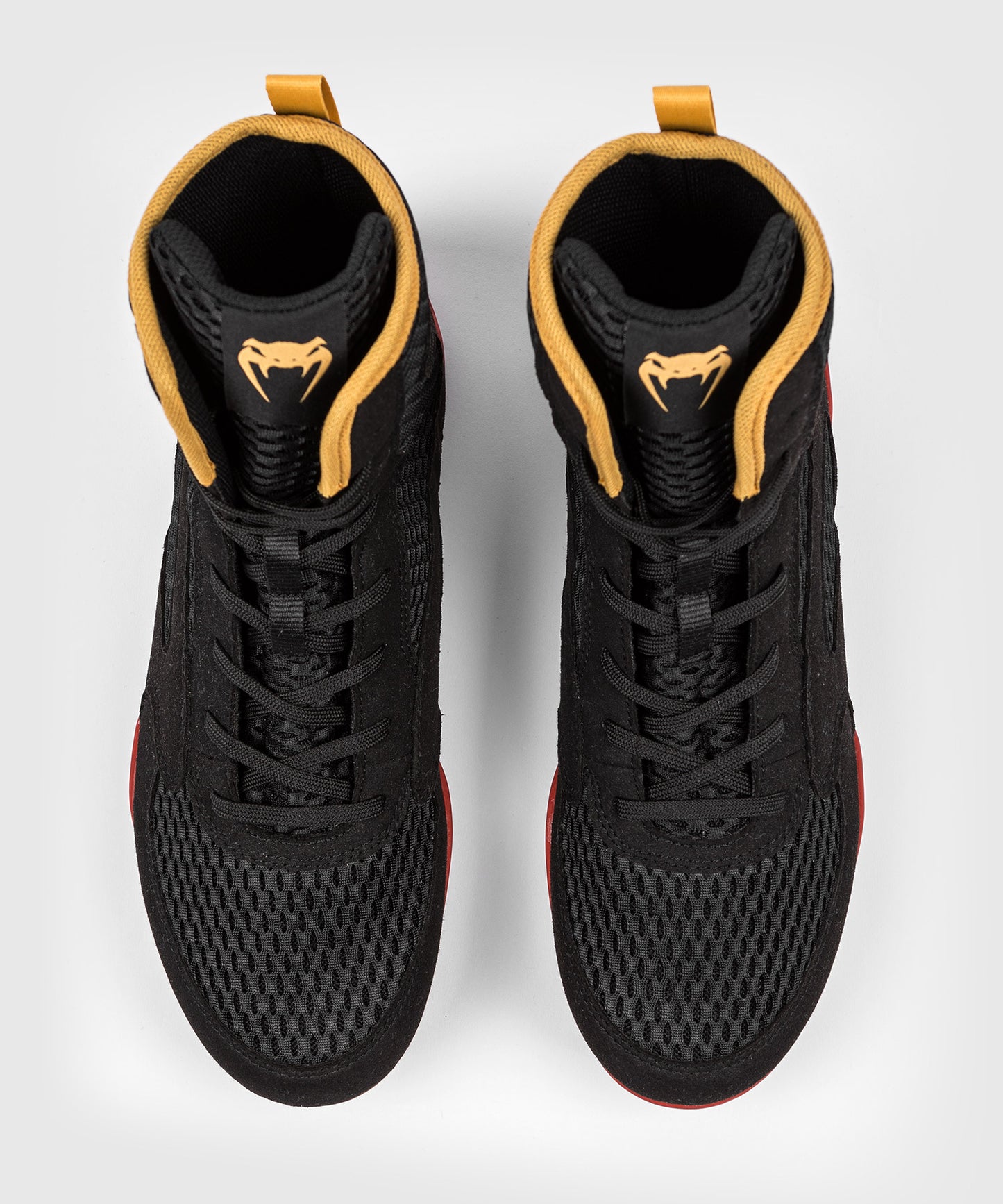 Venum Contender Calzado de Boxeo - Negro/Dorado/Rojo