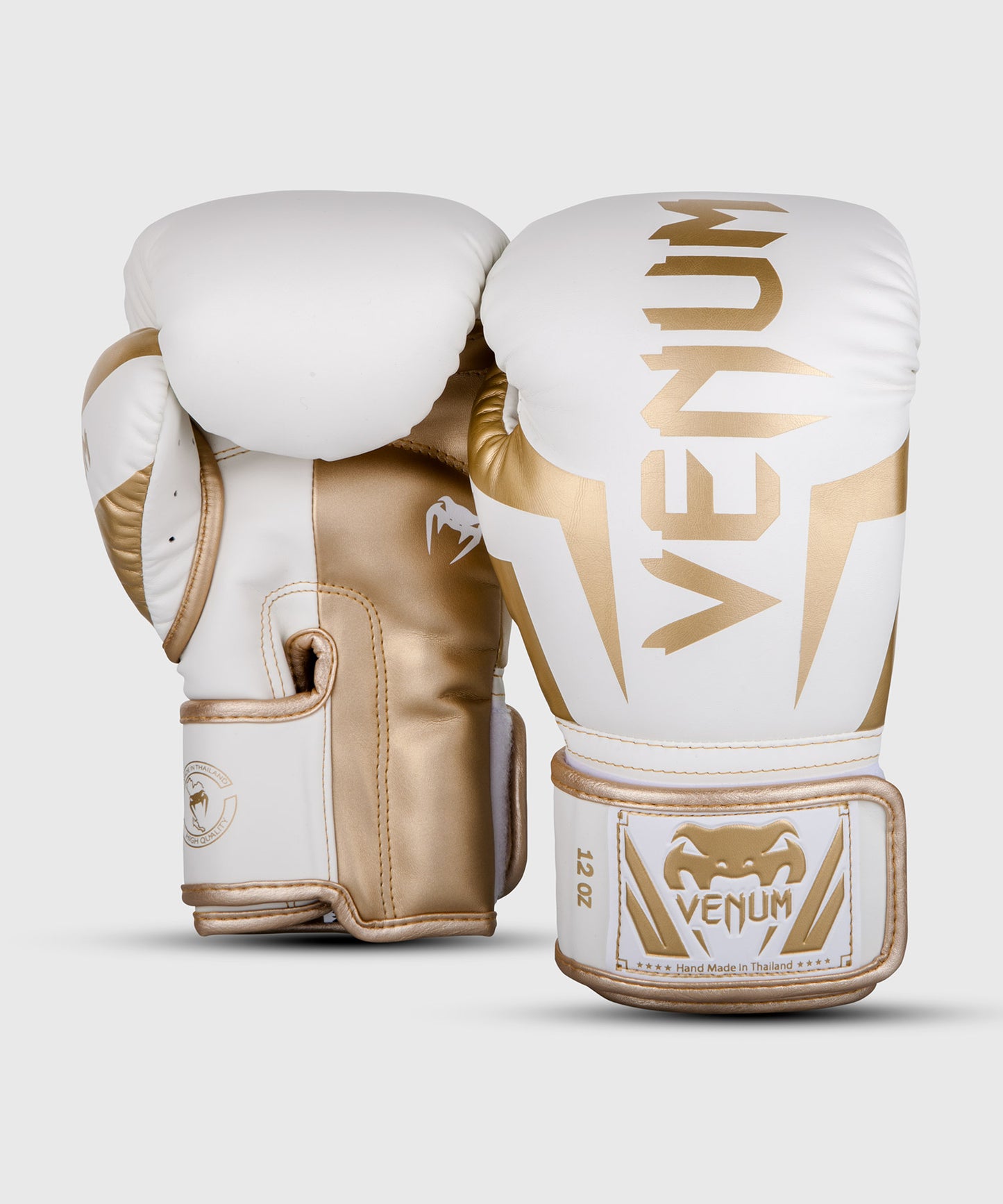 Guantes de Boxeo Venum Elite - Blanco/Oro