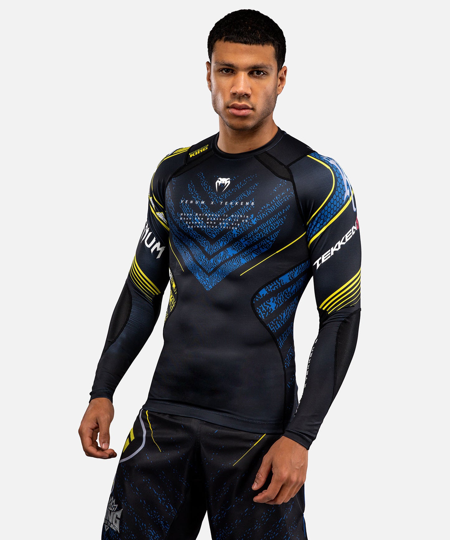 Rashguard à Manches Longues King Venum x TEKKEN 8 - Noir/Jaune
