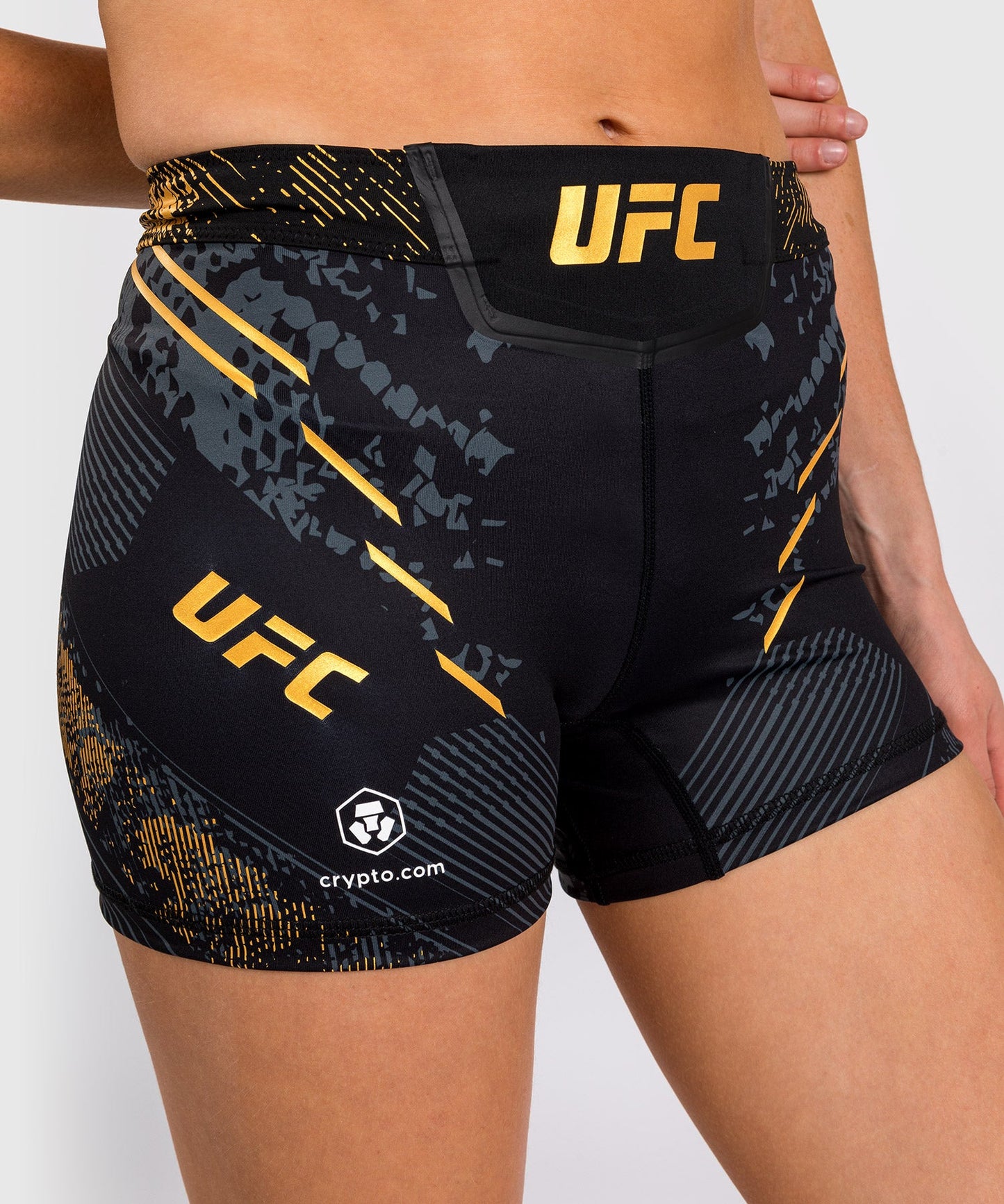UFC Women's Fit Compression Short Adrenaline by Venum Authentic Fight Night - Champion