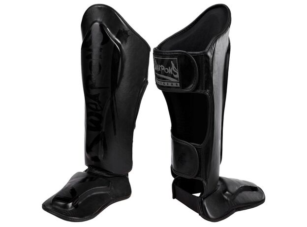 8 Weapons Unlimited Schienbeinschoner - Schwarz/Schwarz
