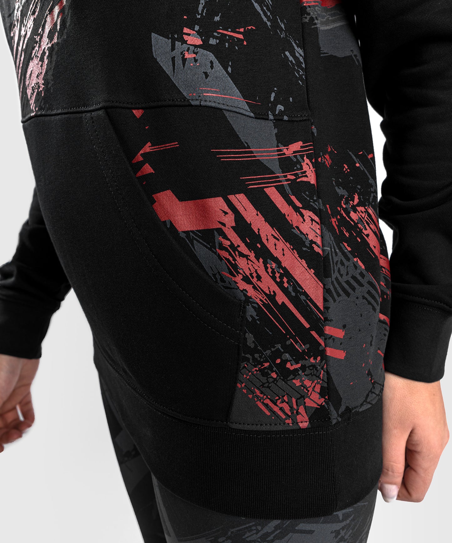 Sweatshirt à capuche pour Femmes UFC Venum Authentic Fight Week 2.0 - Noir/Rouge