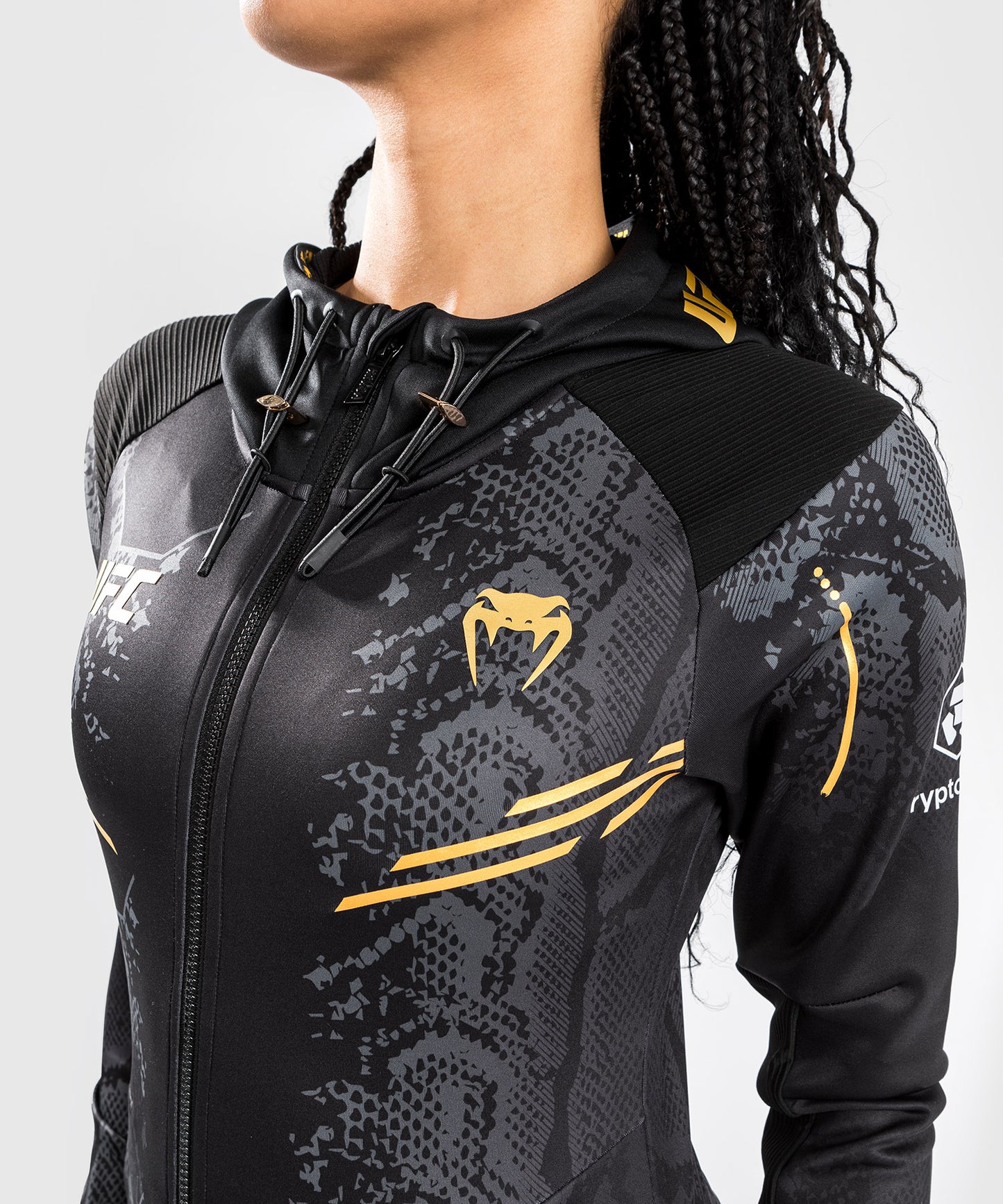 UFC Adrenaline by Venum Authentic Fight Night Women’s Walkout Hoodie - Champion