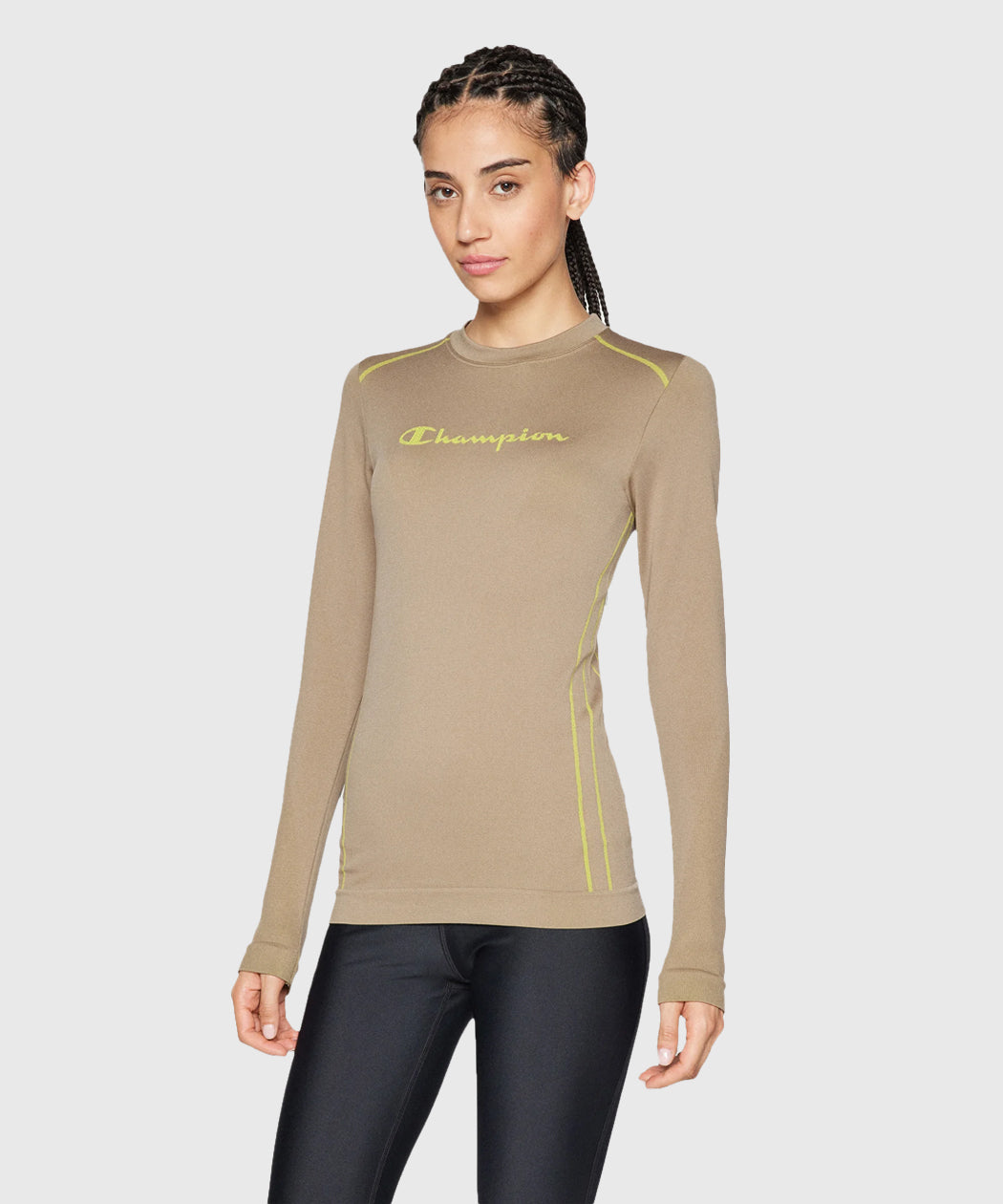 Champion Seamless Rundhals Top Damen - Beige