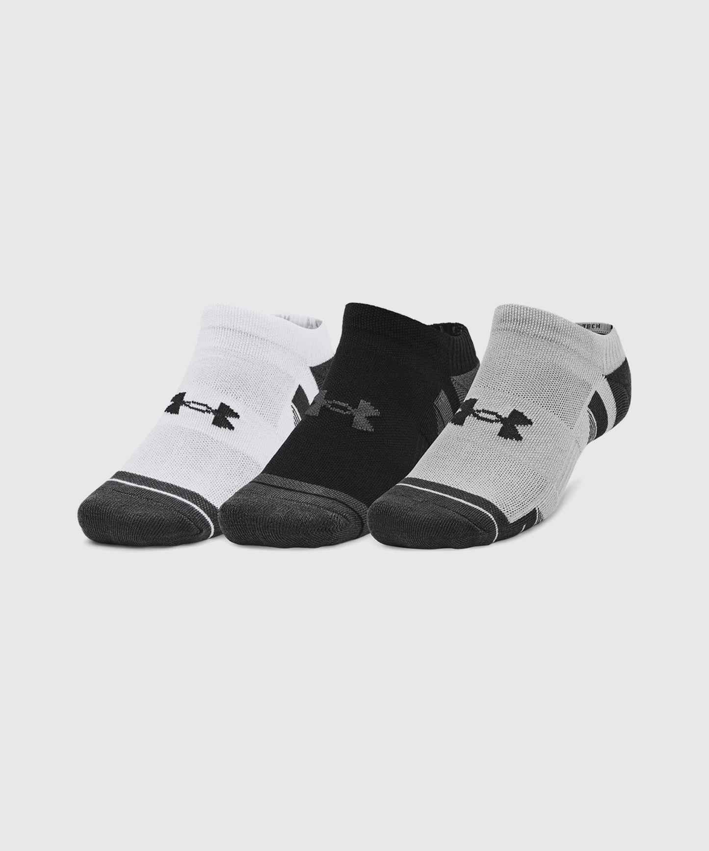 Under Armour Ua Performance Tech Socken – Weiß/Schwarz/Grau