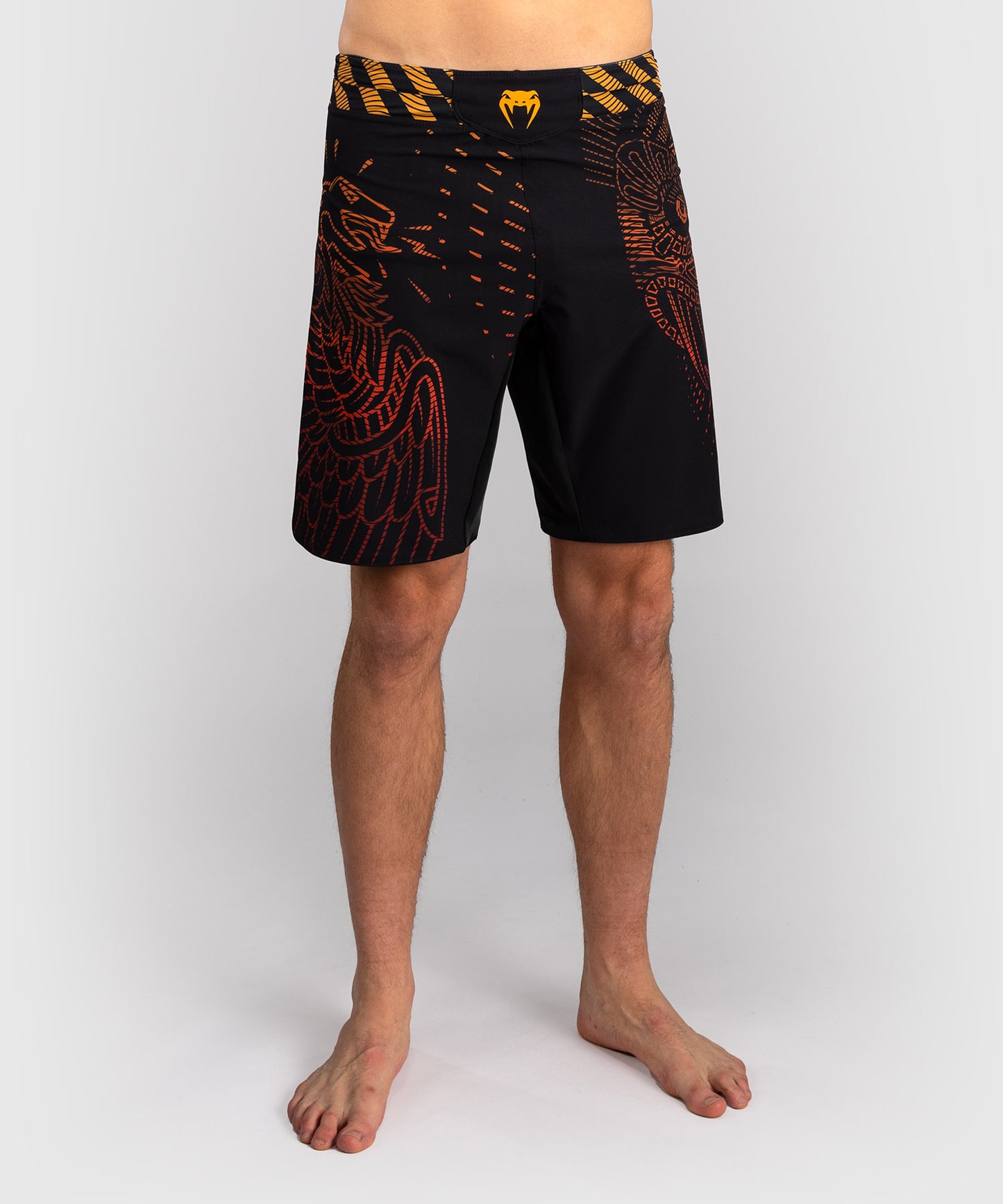 Short de Combat Venum Quetzal Fury - Noir/Rouge Fury/Mandarine