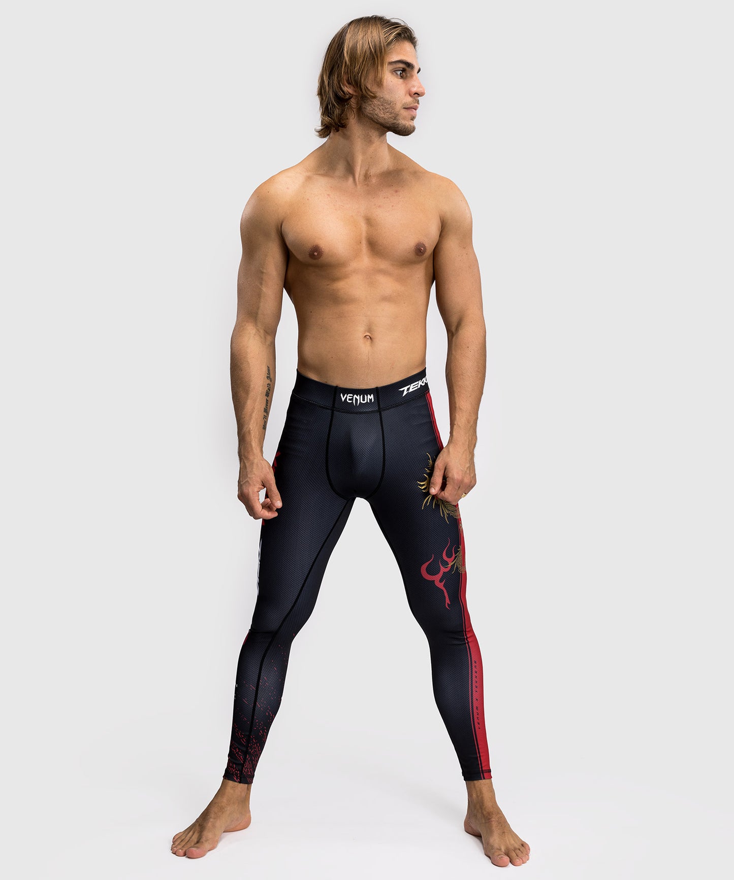 Pantalon de compression Venum x TEKKEN 8 - Marshall Law - Noir/Rouge/Or