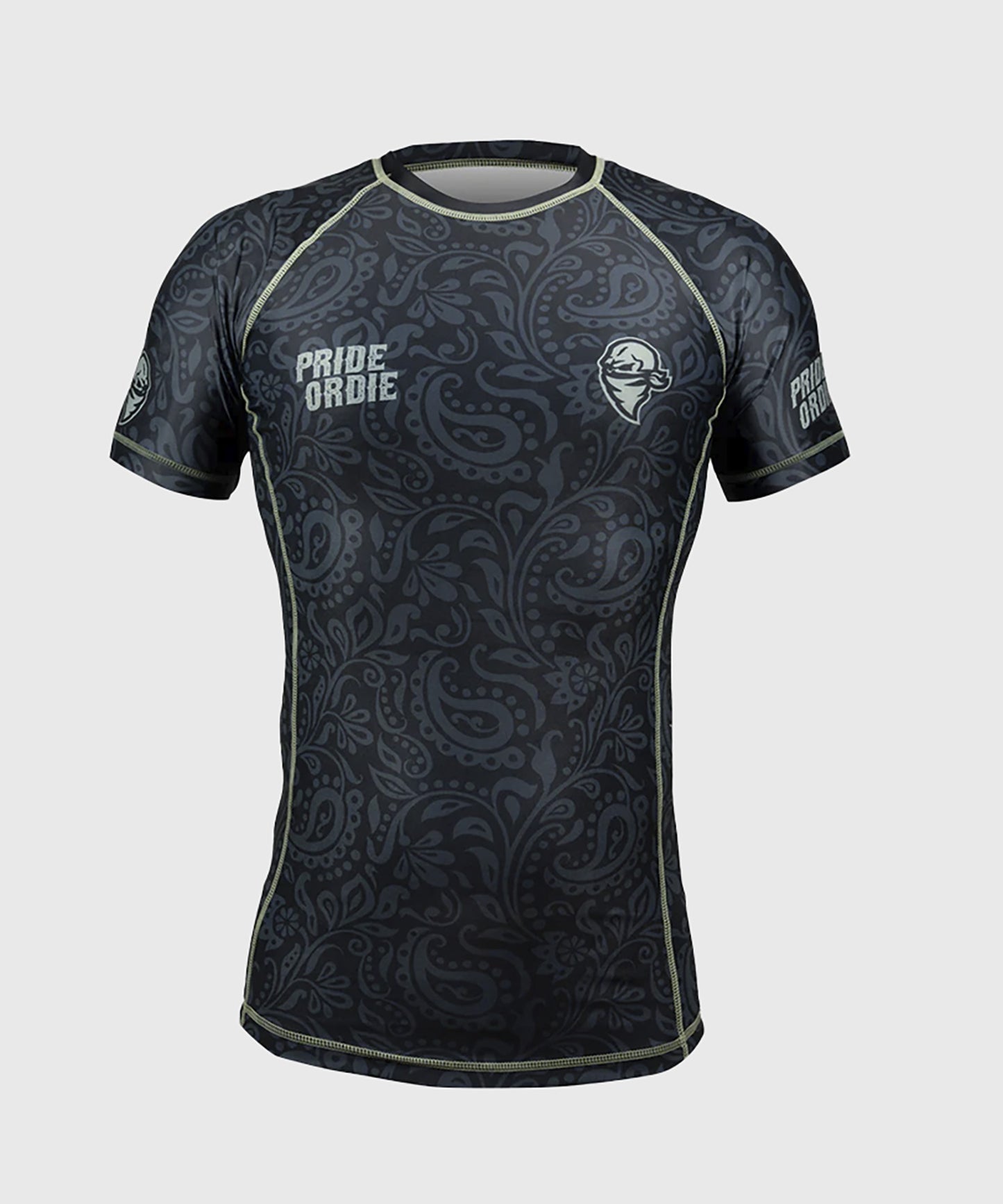 Pride or Die Fearless Rashguard de Manga Corta - Negro