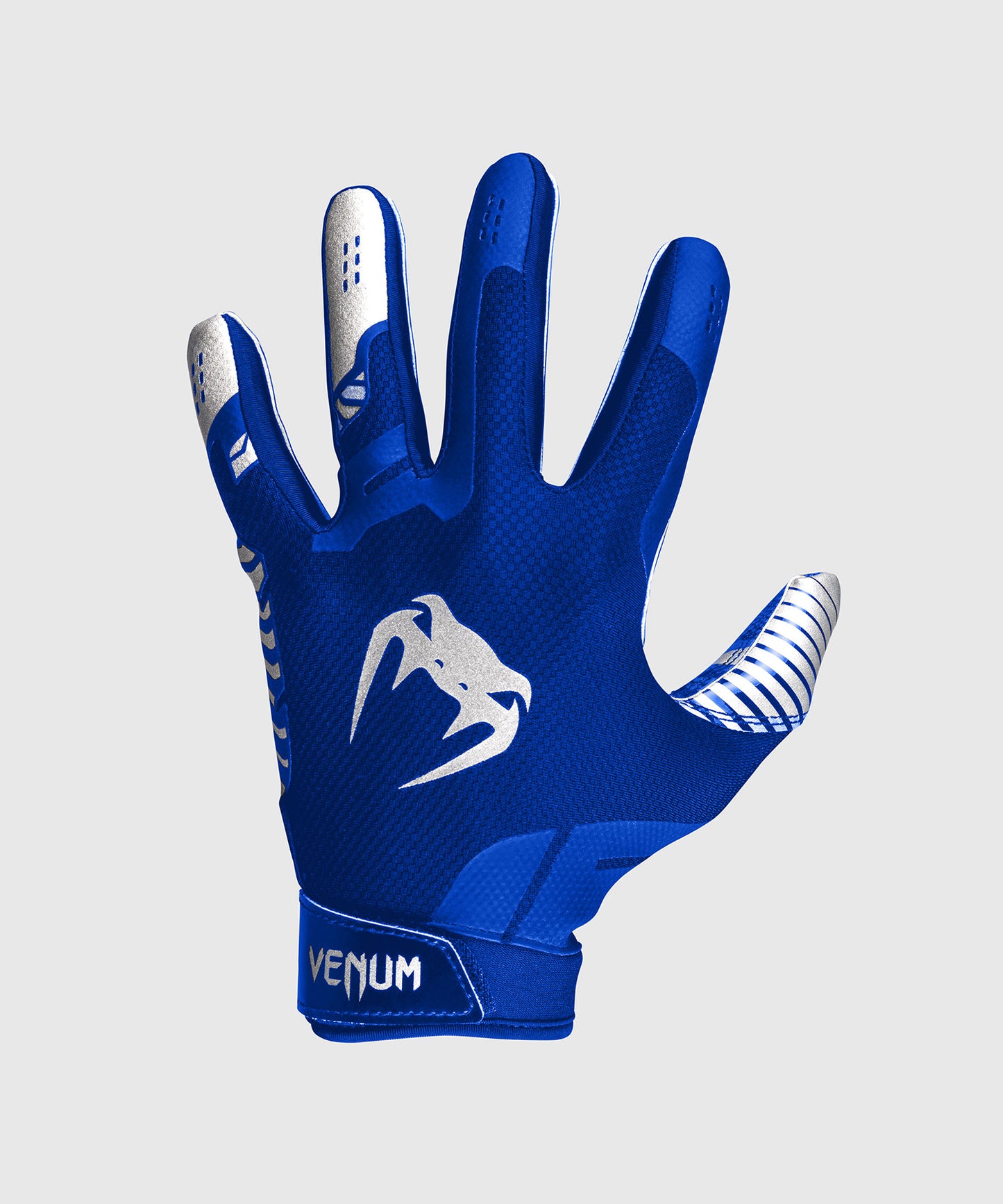 Venum Elite Football Gloves - Royal Blue/Silver