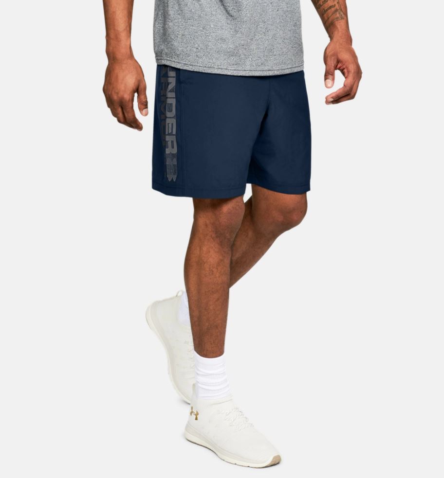 Under Armour Woven Graphic Wordmark Shorts – Azul Marino
