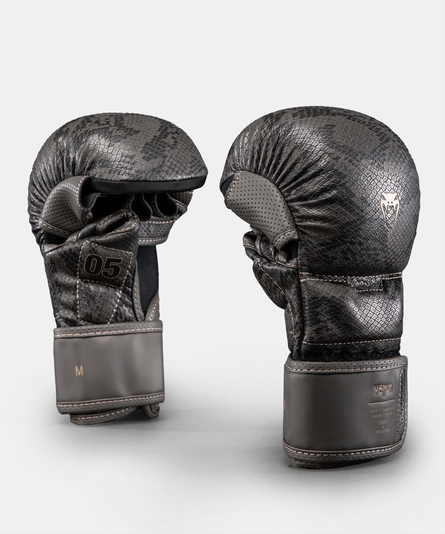 Gants de sparring MMA Midnight Fury Venum - Noir/Gris/Argent