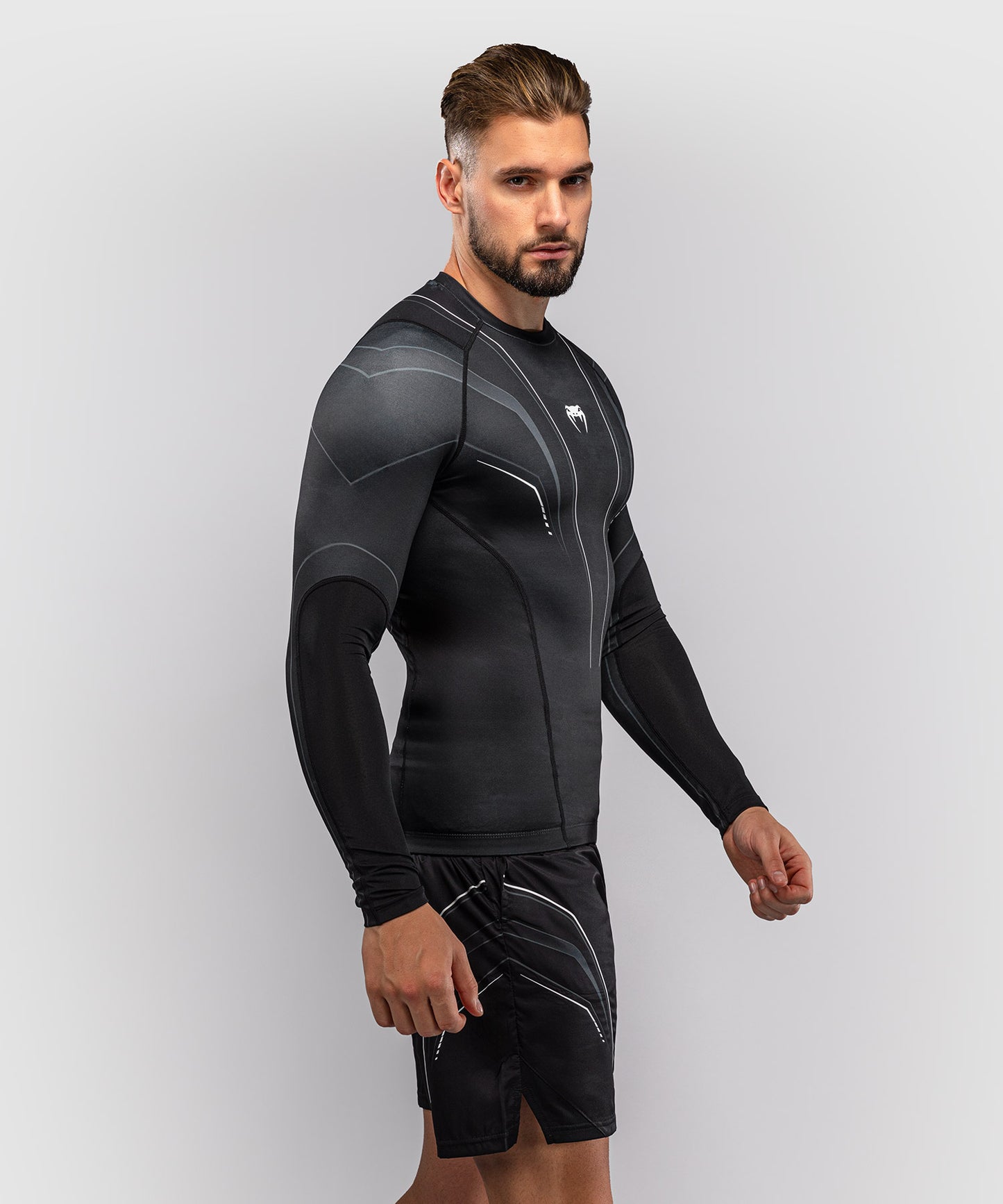 Rashguard à Manches Longues Venum Streamline – Noir/Blanc