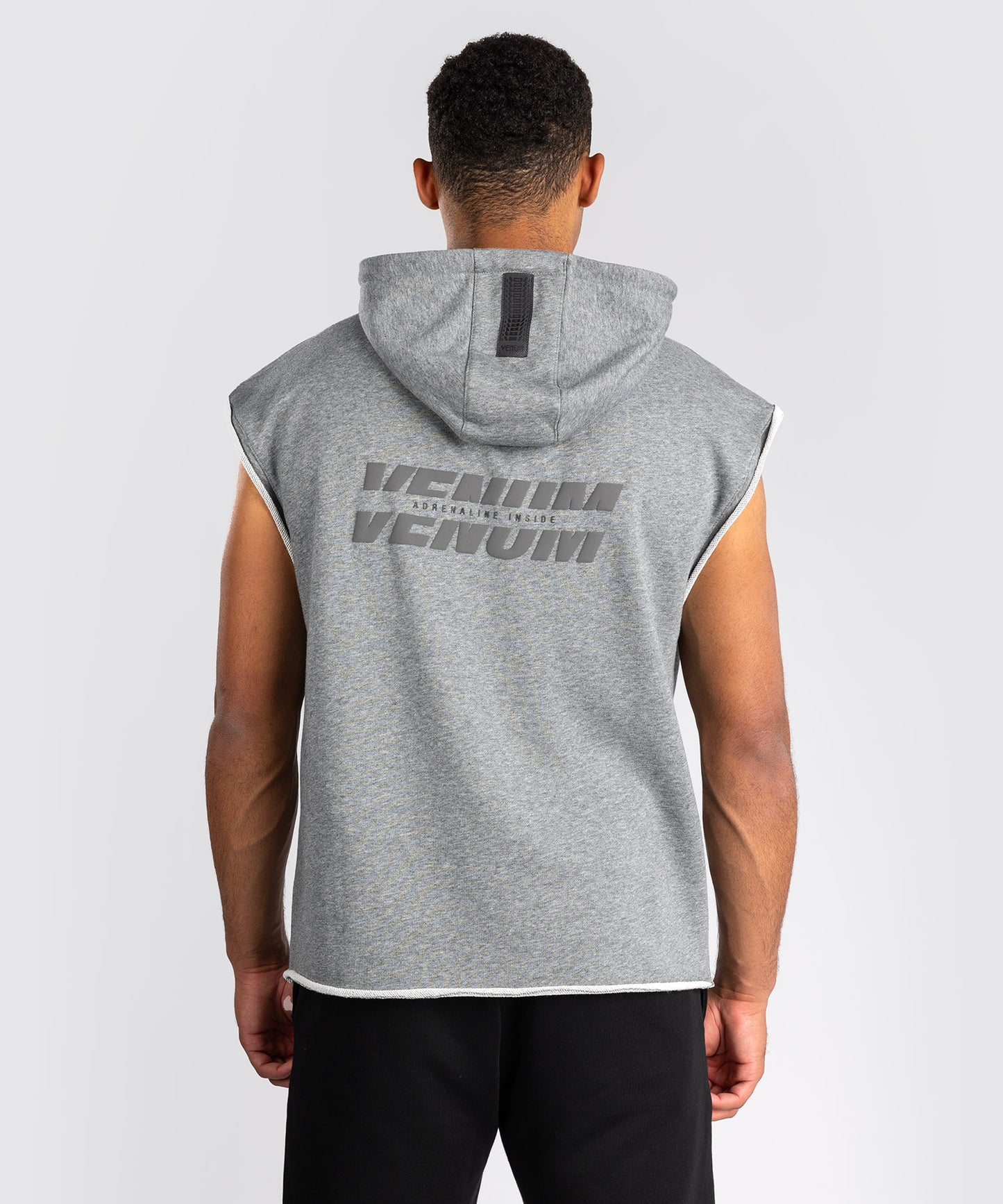 Venum Divide Sudadera con Capucha Sin Mangas - Gris Jaspeado