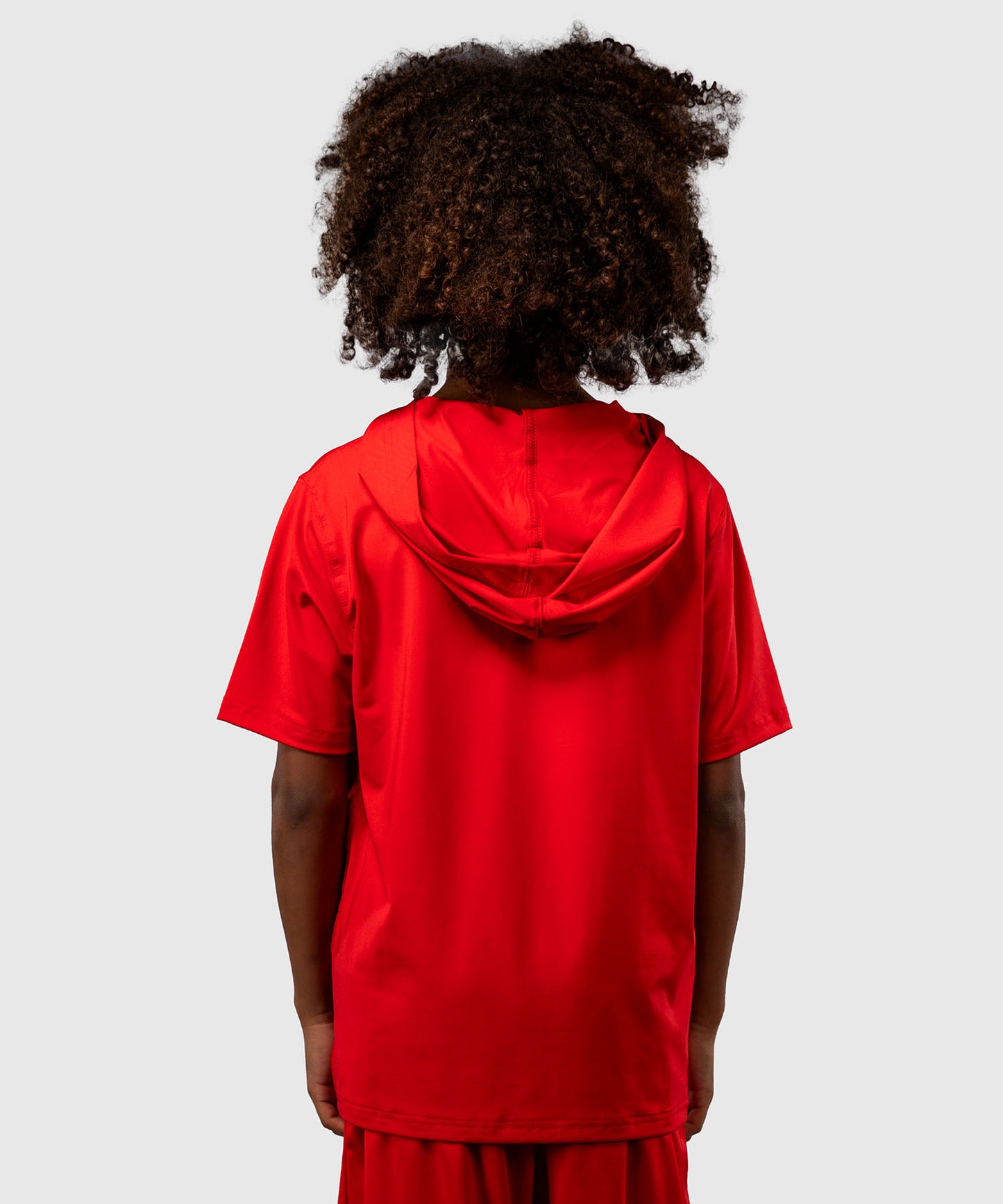 Venum Elite Kurzarm Dry-Tech Kapuzenpullover für Kinder - Rot