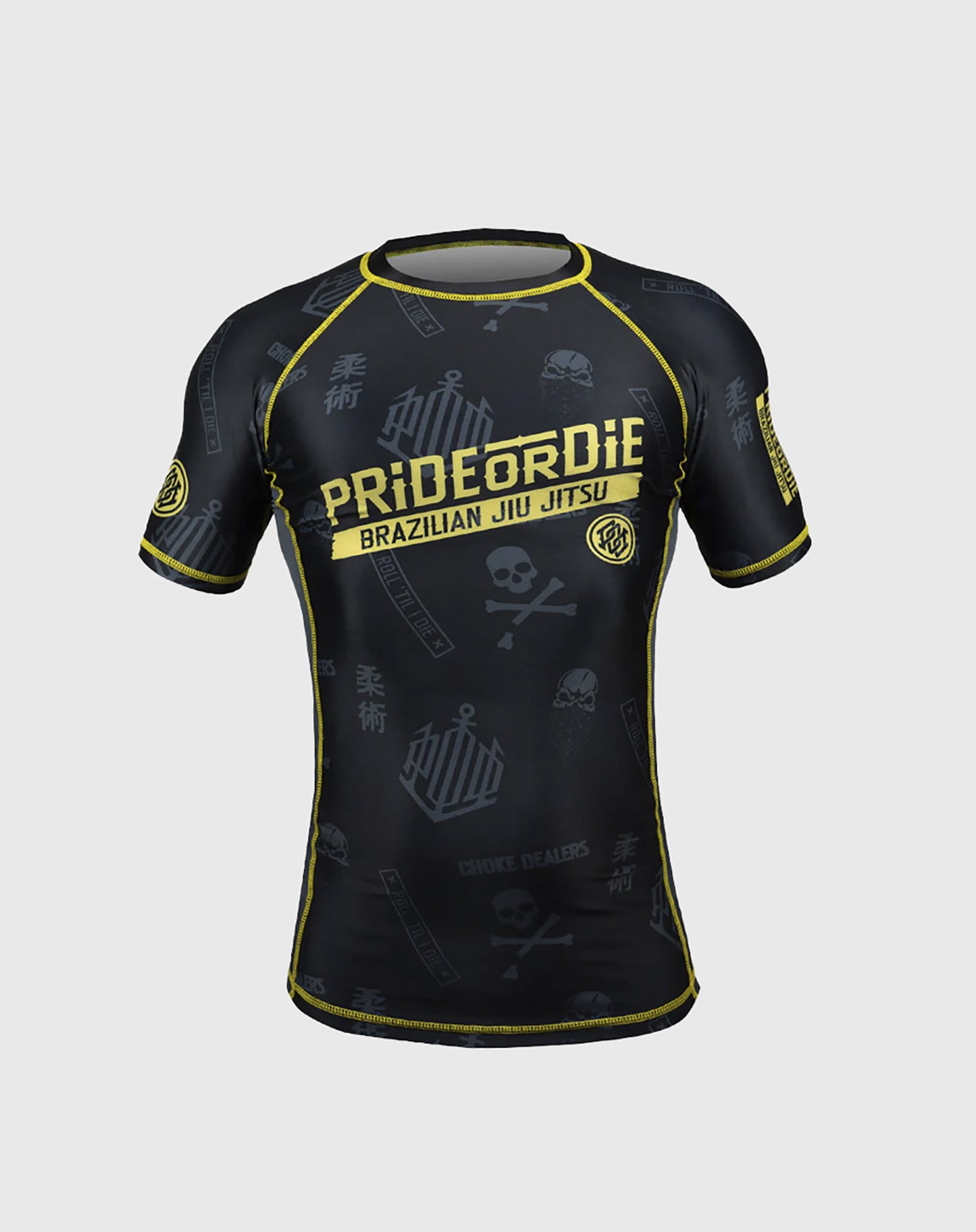 Rashguard Pride Or Die Hang Loose - Manches Courtes - Noir